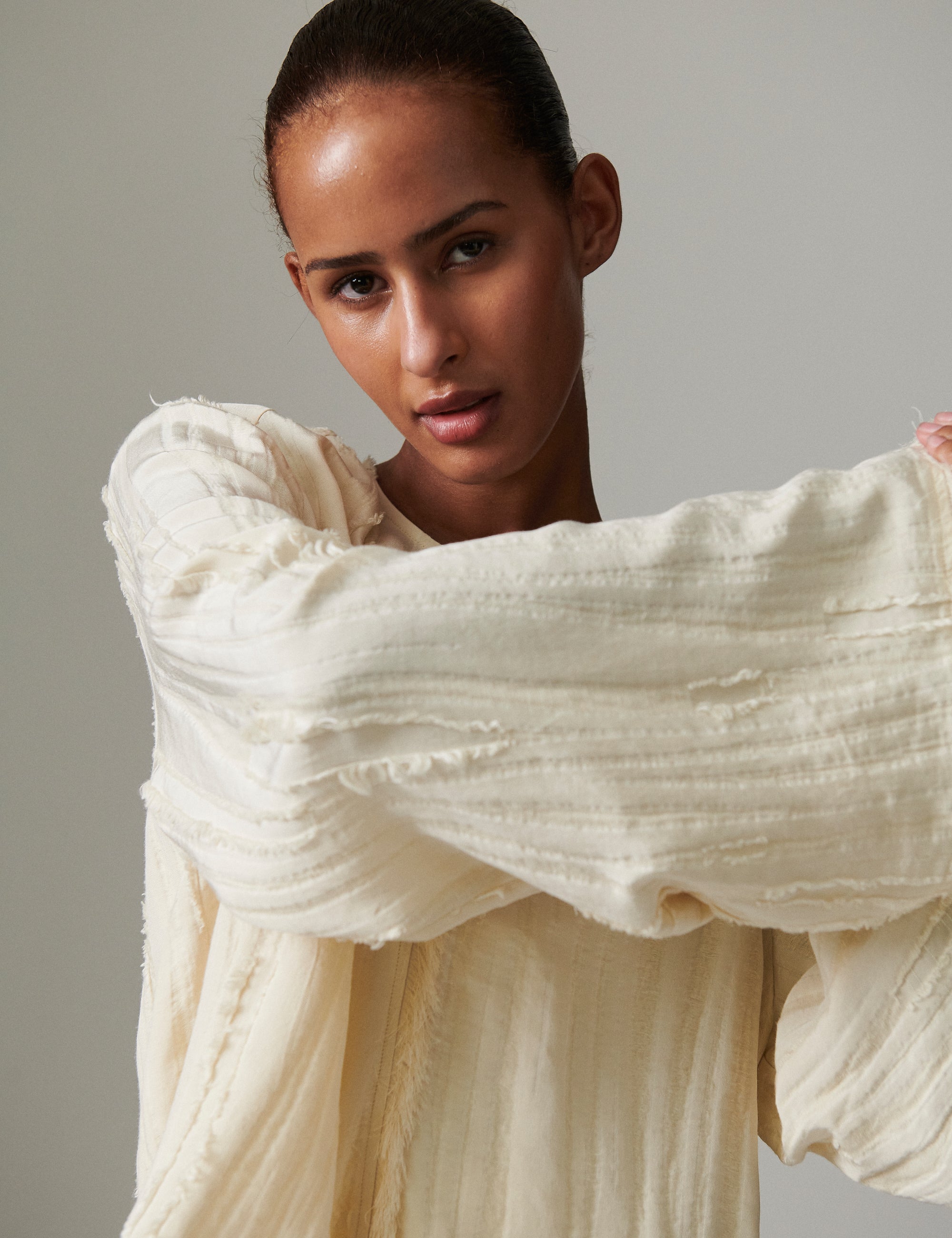 DAY Birger ét Mikkelsen Ralph - Structured fringes Tops & T-Shirts 120110 PISTACHIO SHELL.