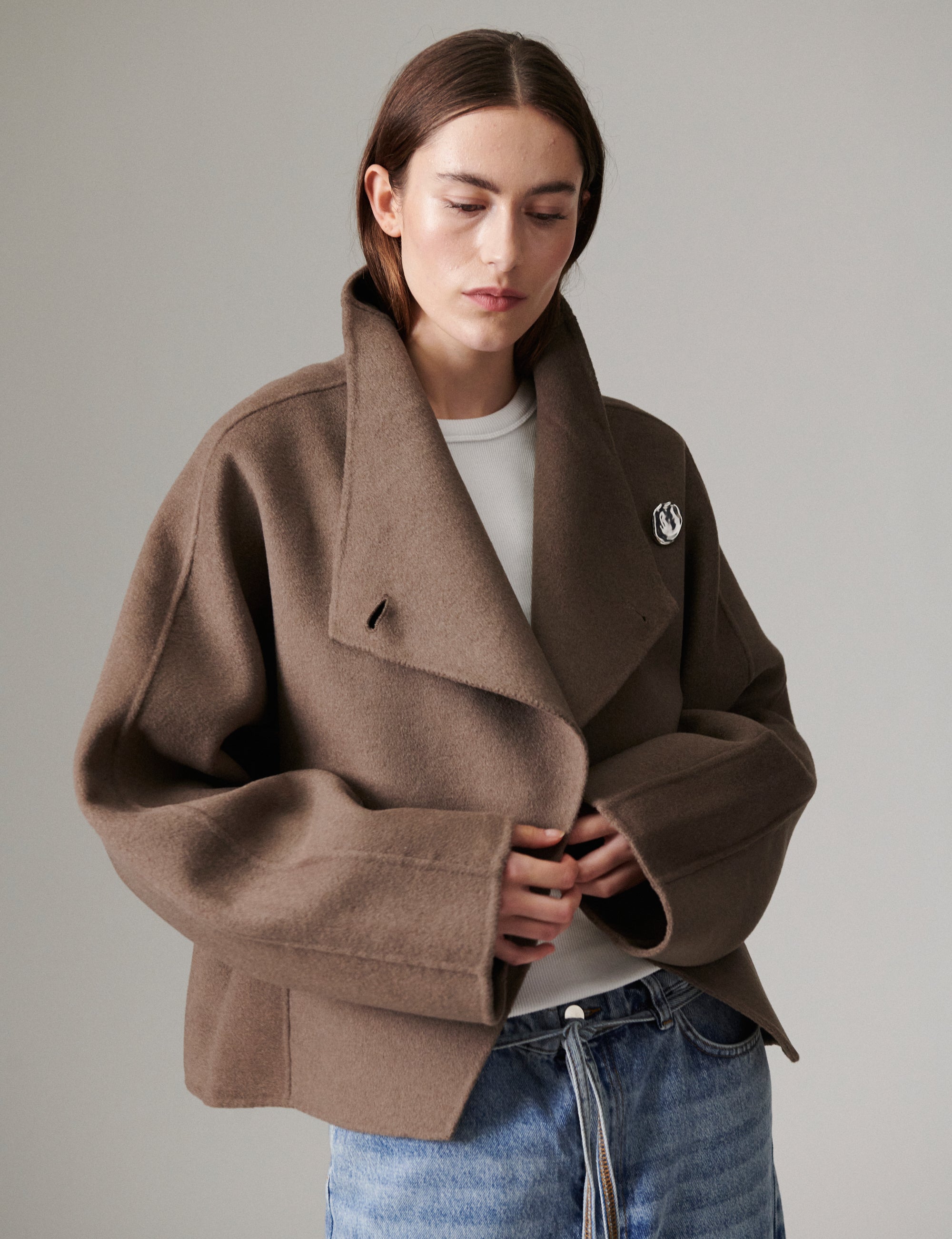 DAY Birger ét Mikkelsen Ramsey - Double Faced Wool - Jacket Jacket 181112 Walnut