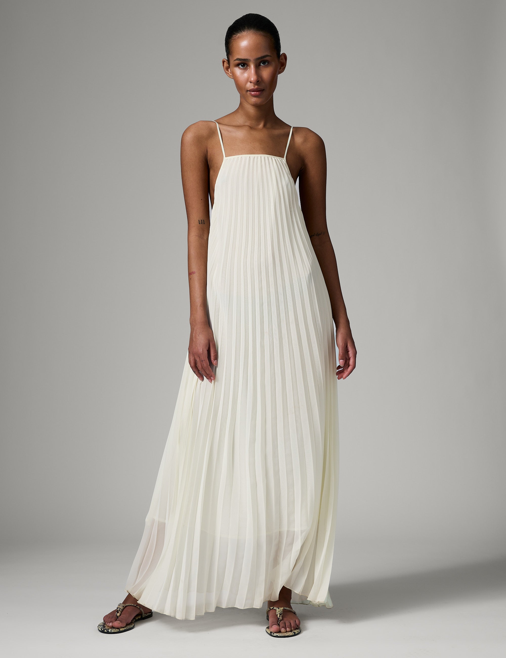 DAY Birger ét Mikkelsen Rona - Chiffon Plisse Dress 110605 Jet Stream