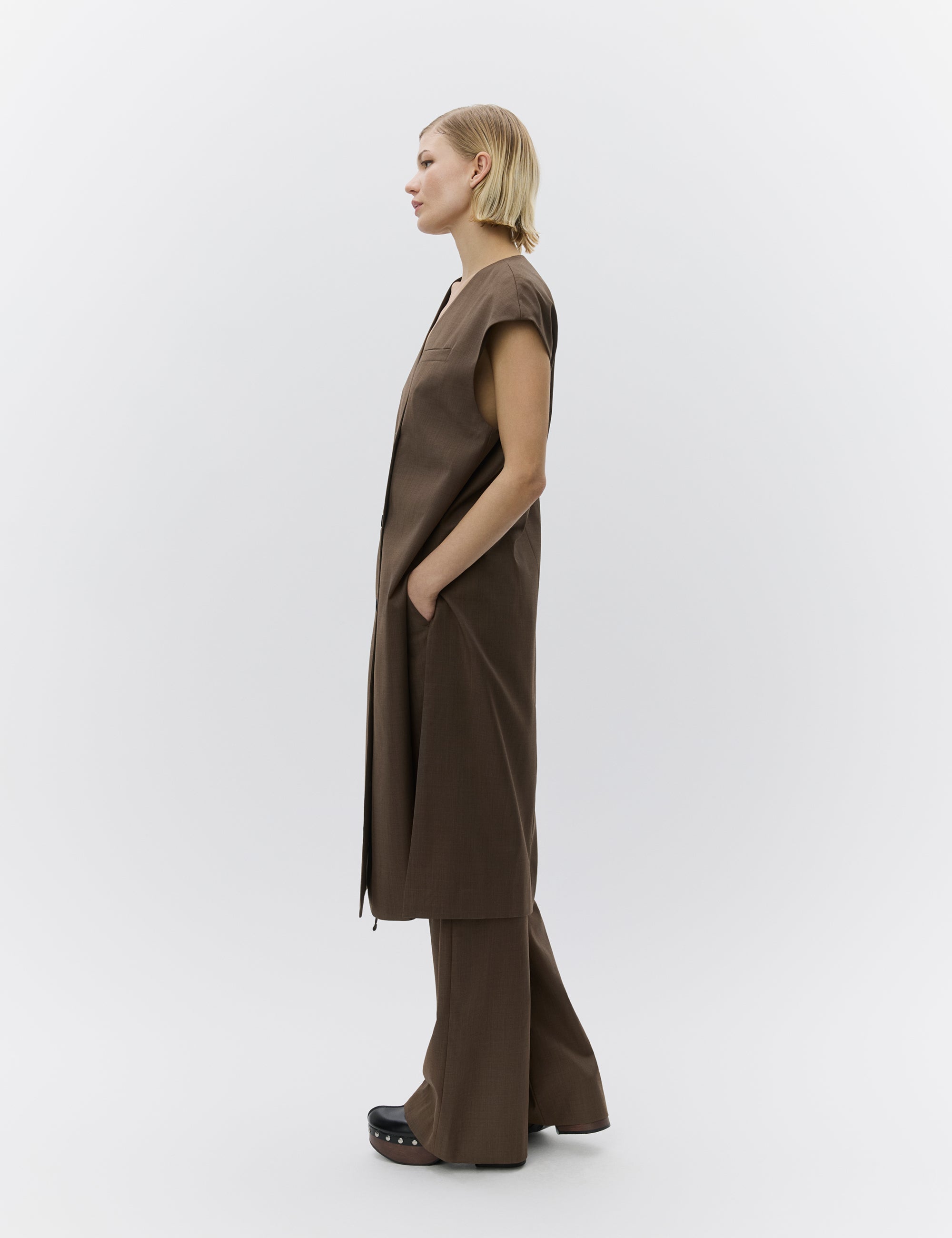 DAY Birger ét Mikkelsen Rory - Classic Suiting Dress 500166 WREN MELANGE