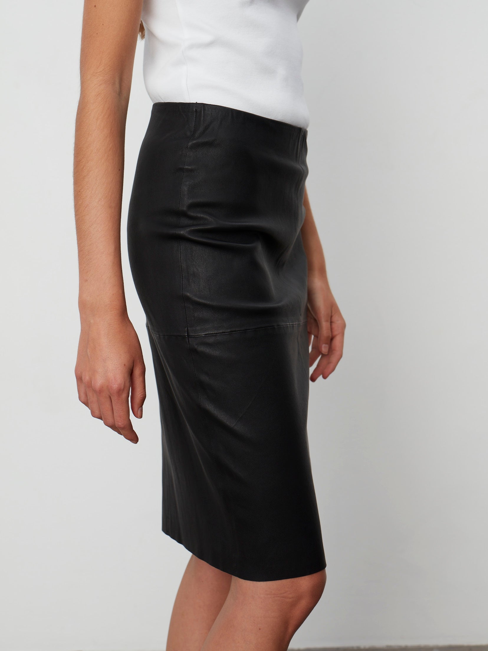DAY Birger ét Mikkelsen Sadie - Lamb Stretch Skirt 190303 BLACK