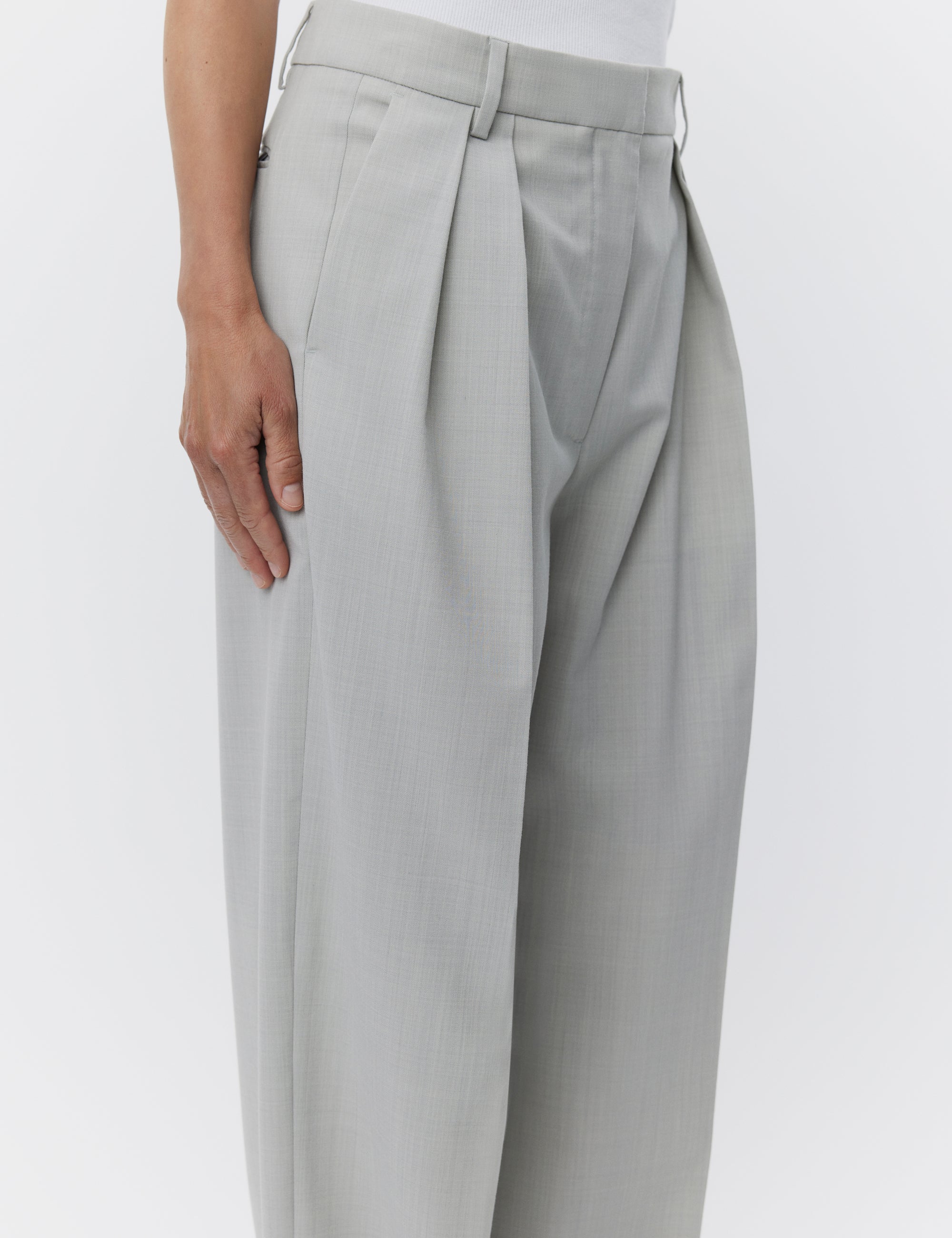 DAY Birger ét Mikkelsen Samuel - Classic Wool Blend Pants 500132 MISTY BLUE MELANGE