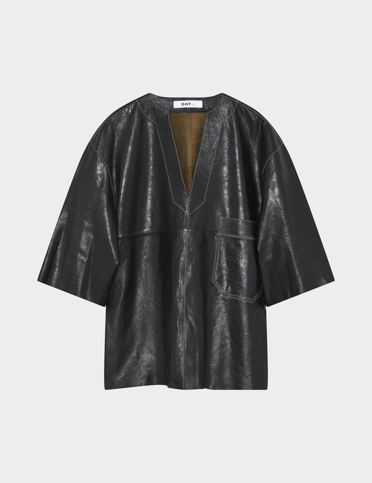 DAY Birger ét Mikkelsen Shae - Polished Leather Shirts & Blouses 190303 Black