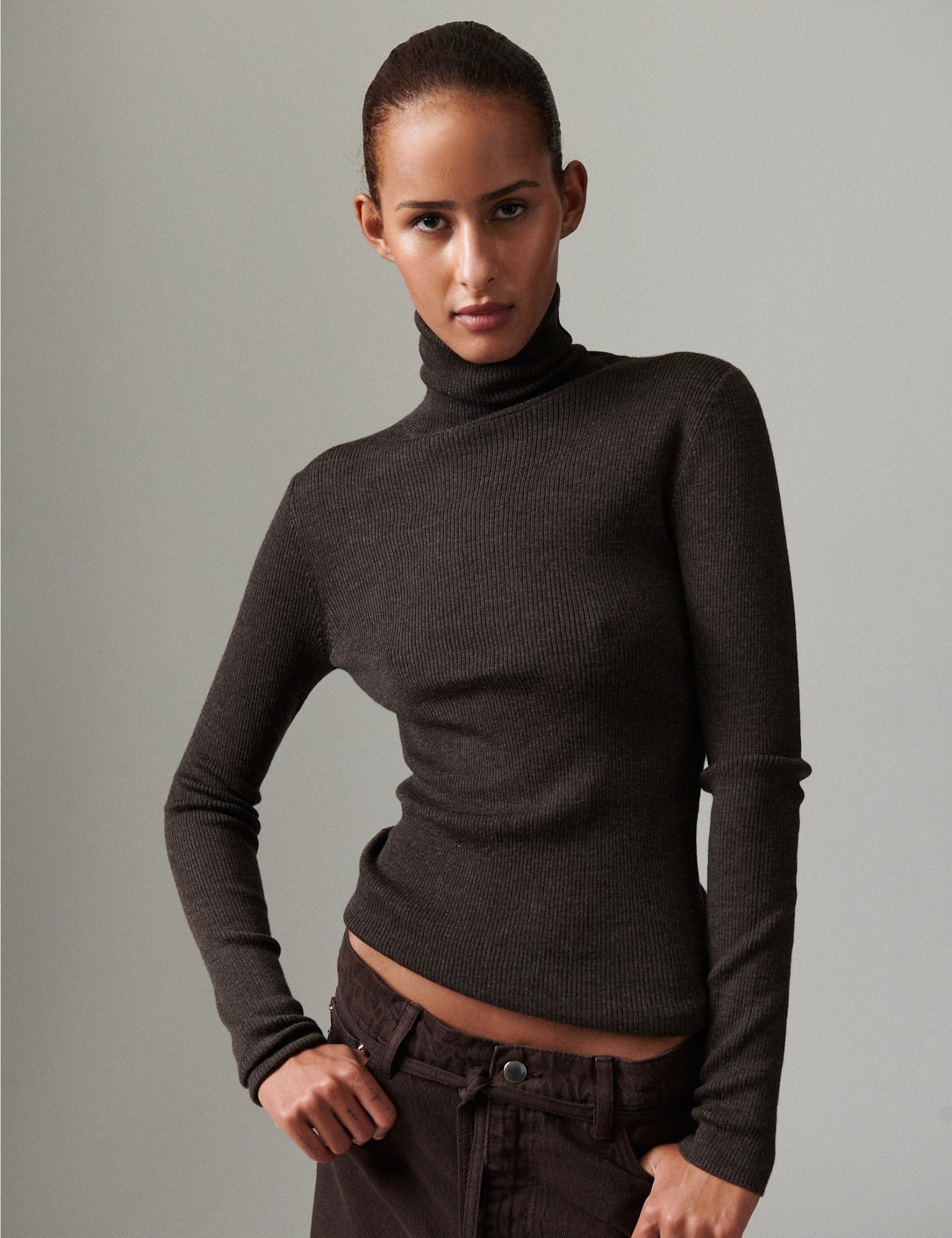 DAY Birger ét Mikkelsen Sierra - Daily Elements Tops & T-Shirts 191103 ESPRESSO