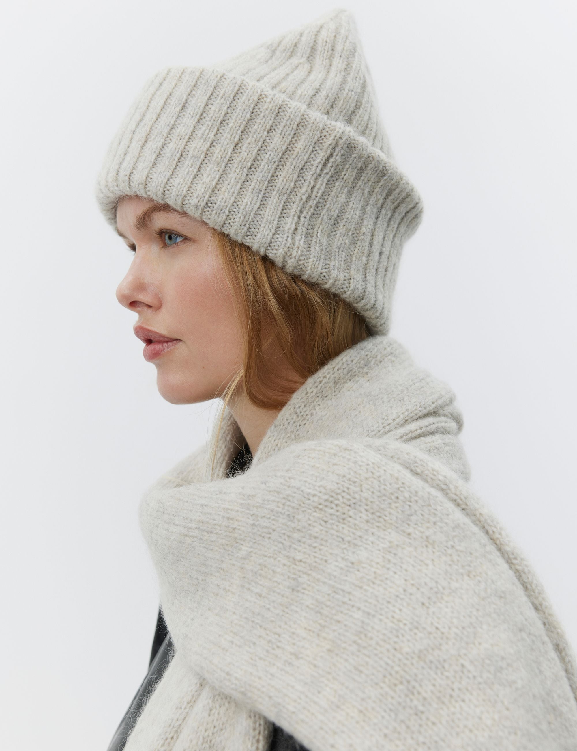 DAY Birger ét Mikkelsen Sine - Soft Mohair Scarves 500036 LIGHT GREY MELANGE