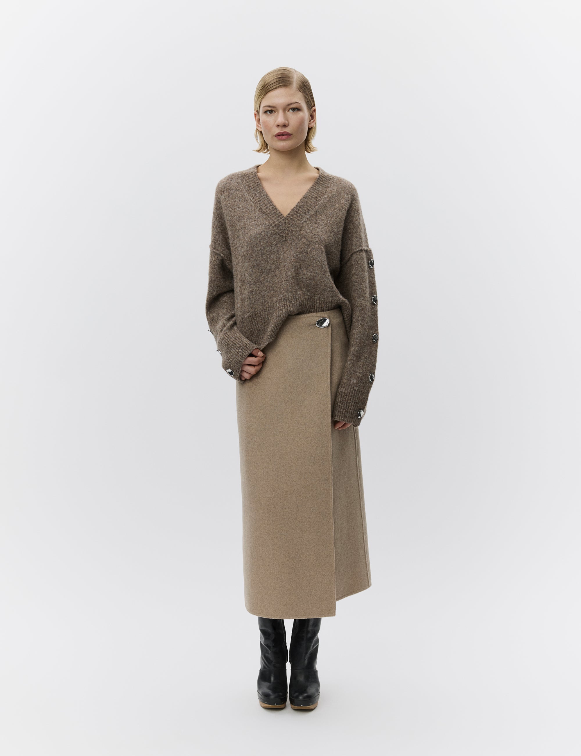 DAY Birger ét Mikkelsen Solange - Cozy Days Pullover 500166 WREN MELANGE