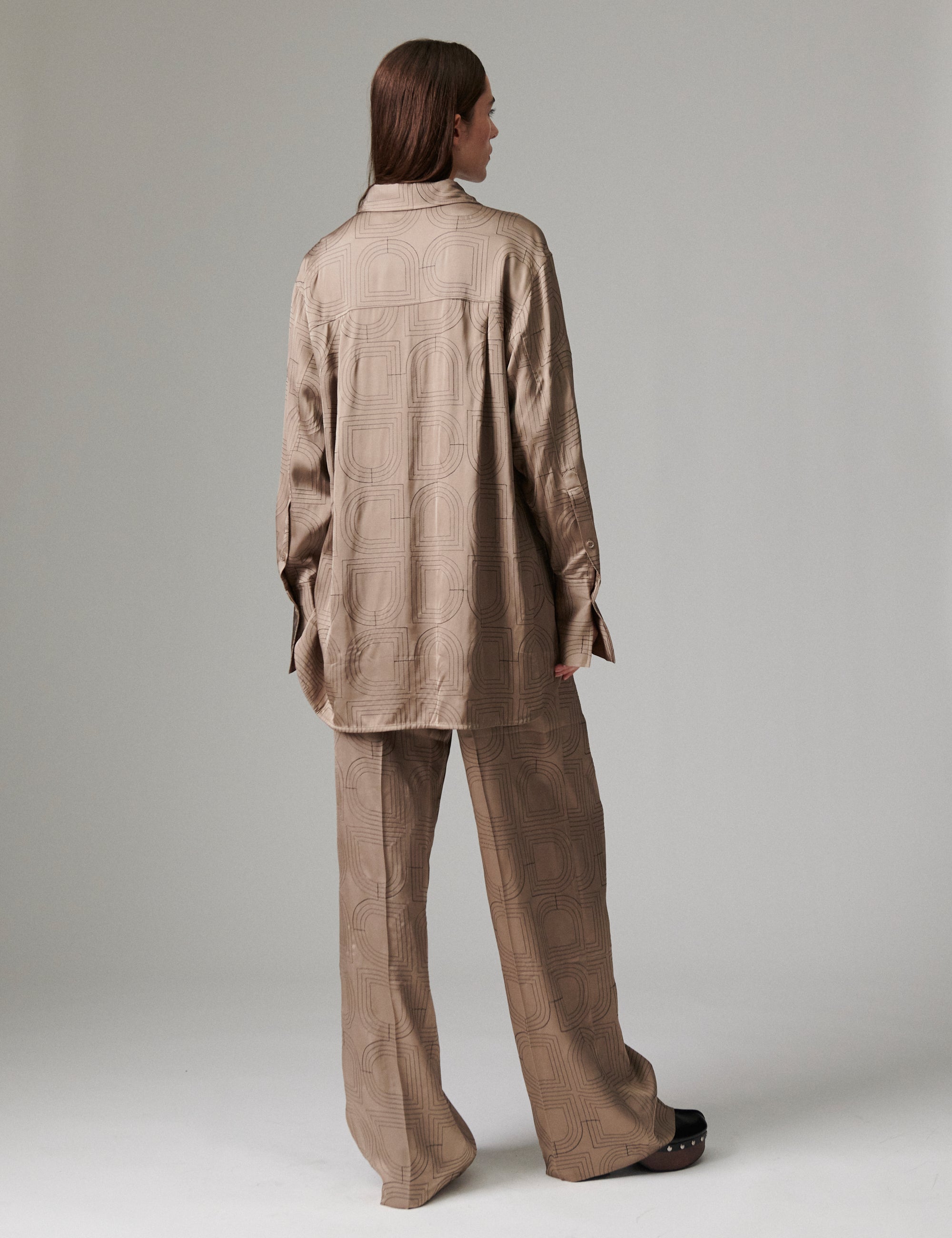 DAY Birger ét Mikkelsen Stella- Fluid Viscose Stitch - Shirt Shirt 181112 Walnut