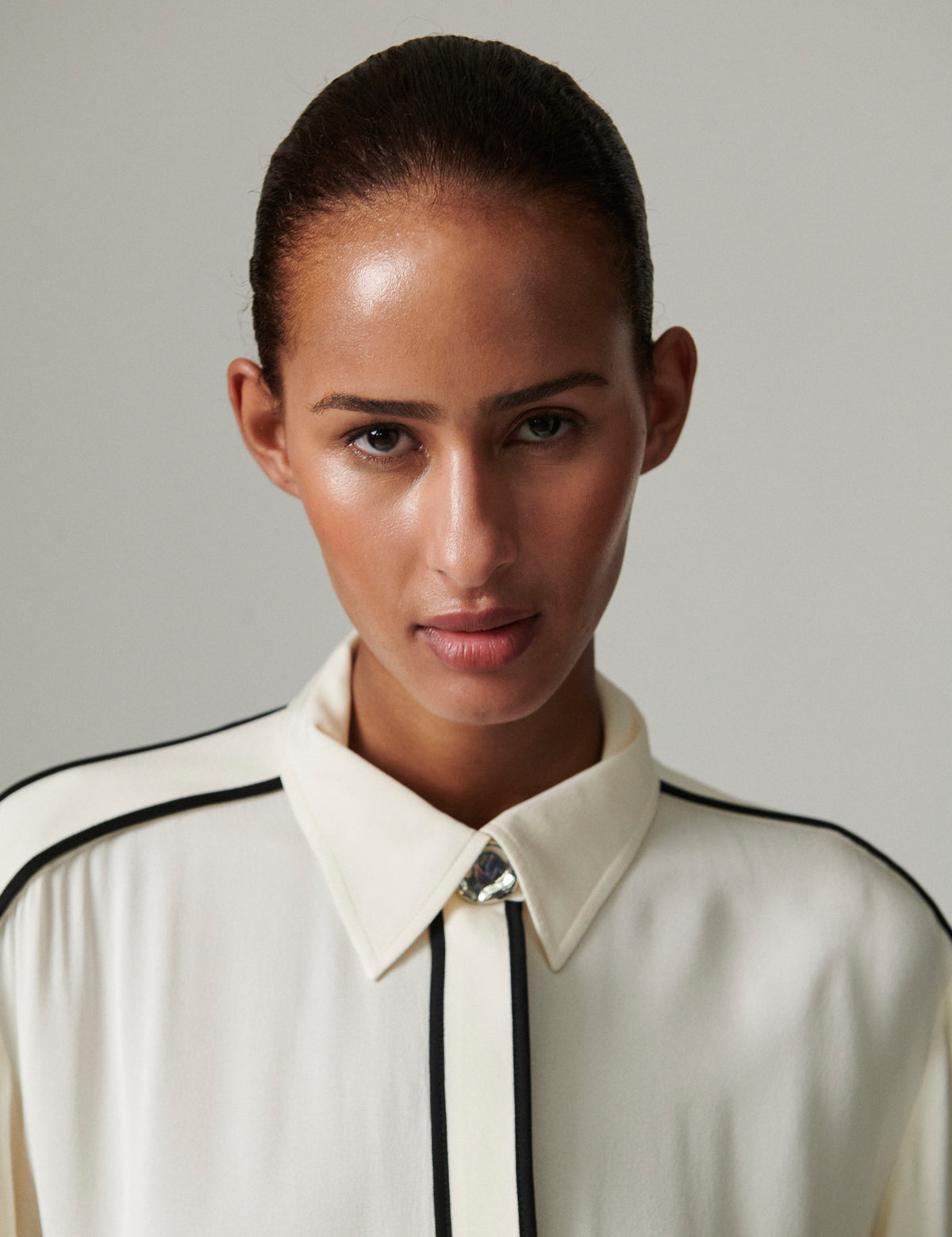 DAY Birger ét Mikkelsen Stello - Matte Crepe - Shirt Shirts & Blouses 110605 Jet Stream