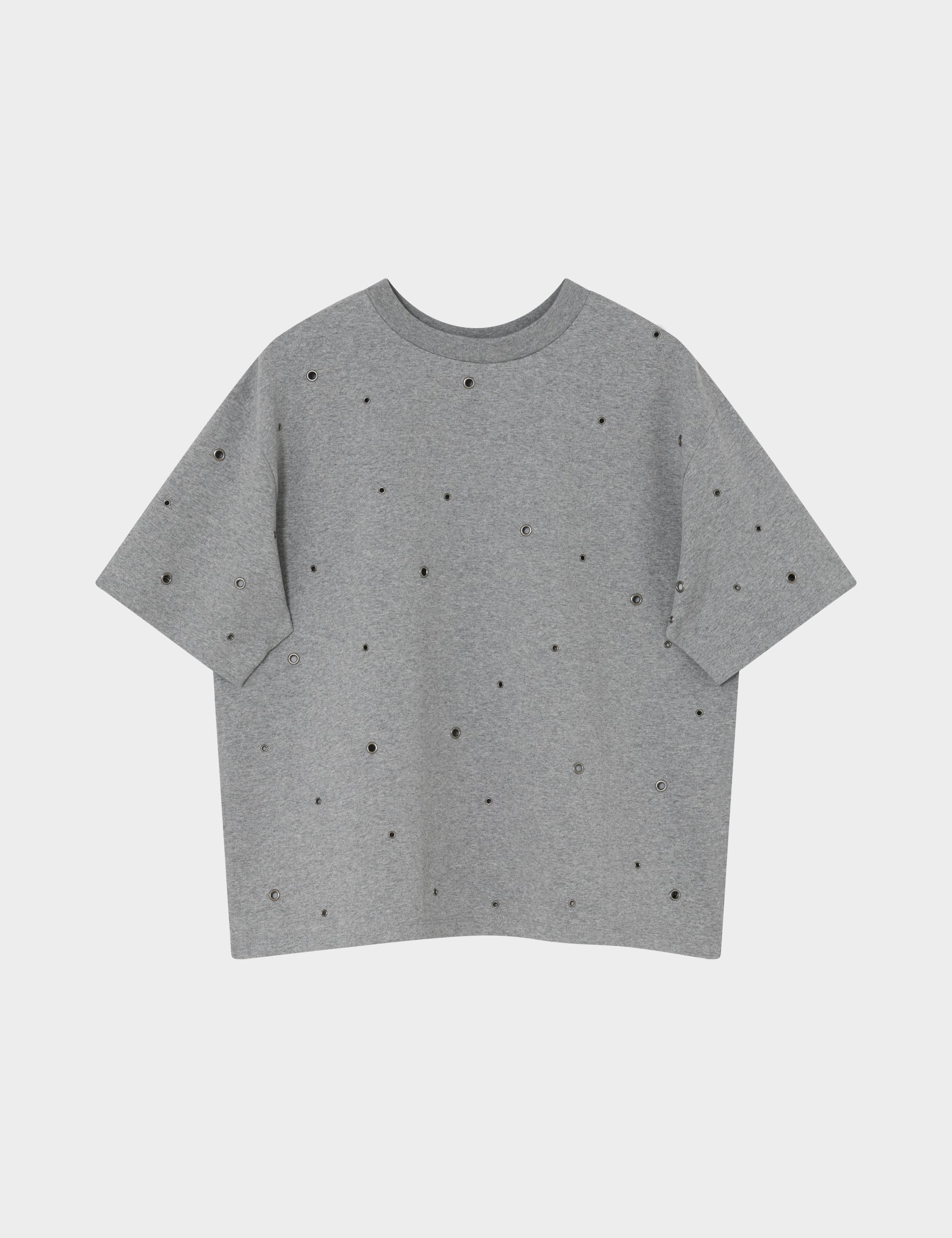 2NDDAY 2NDAralo - Eyelet Jersey - T-shirt T-shirt 420130 Medium Grey Melange