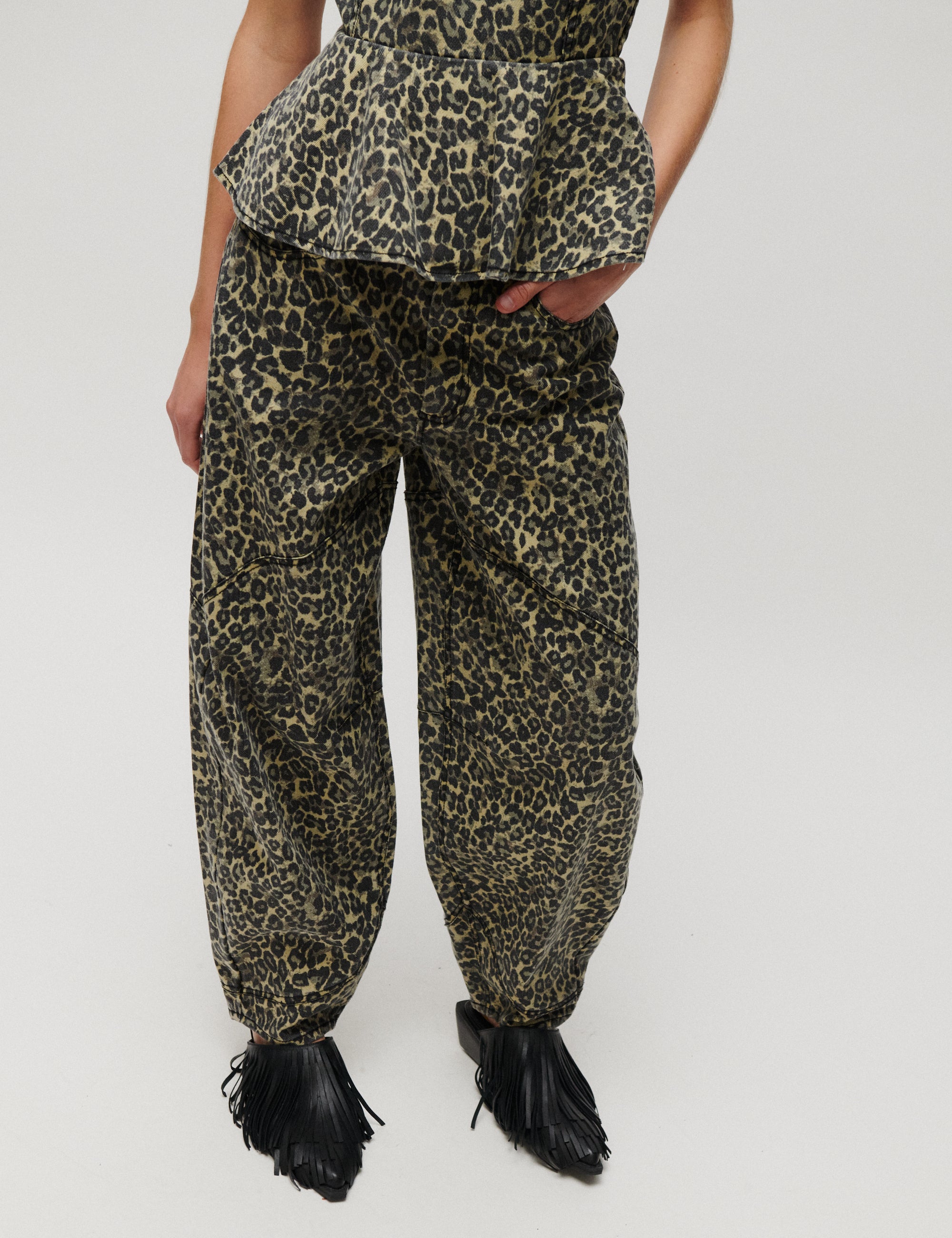 2NDDAY 2NDBoe - Print Denim Jeans 420162 Leo AOP
