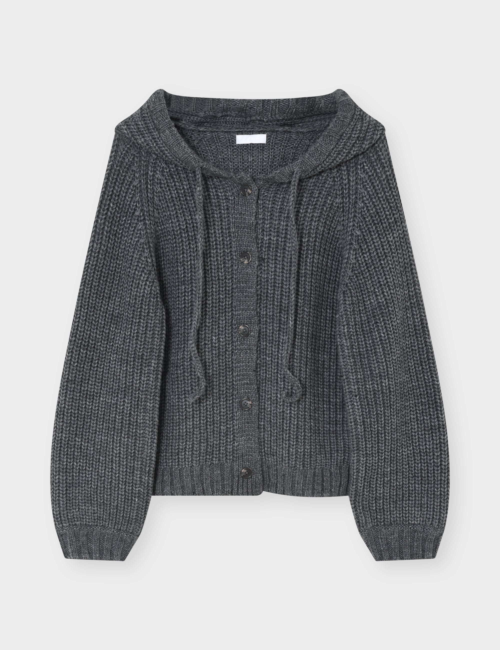 2NDDAY 2NDElman - Fluffy Mohair Cardigan 420130 Medium Grey Melange