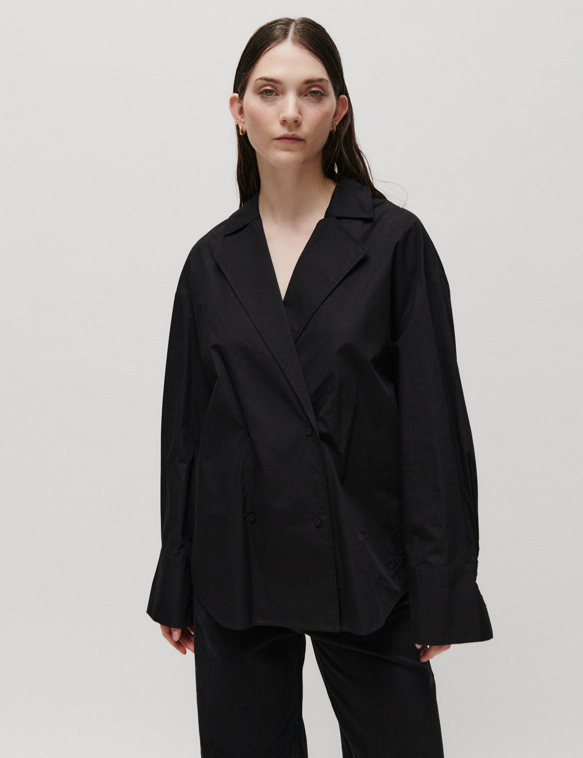 2NDDAY 2NDFern - Crispy Poplin - Shirt Shirt 190303 Black