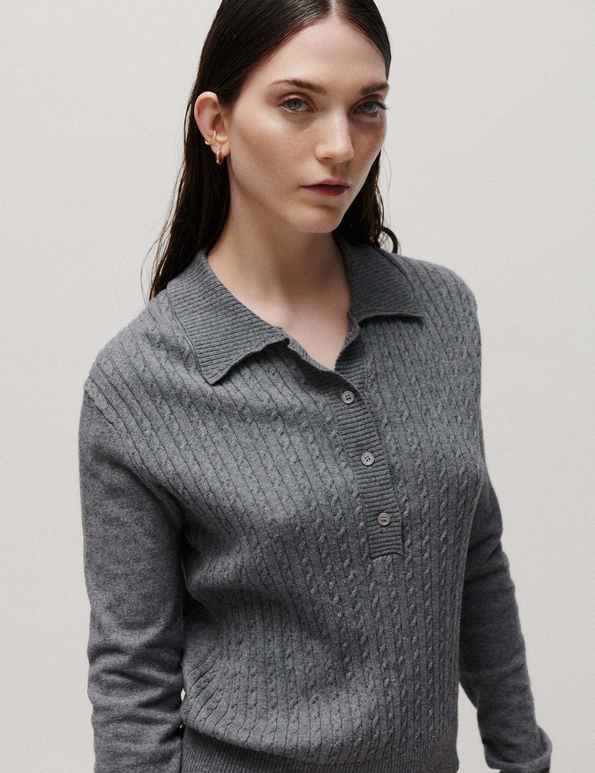 2NDDAY 2NDJaneice - Soft Wool - Blouse Blouse 420130 Medium Grey Melange