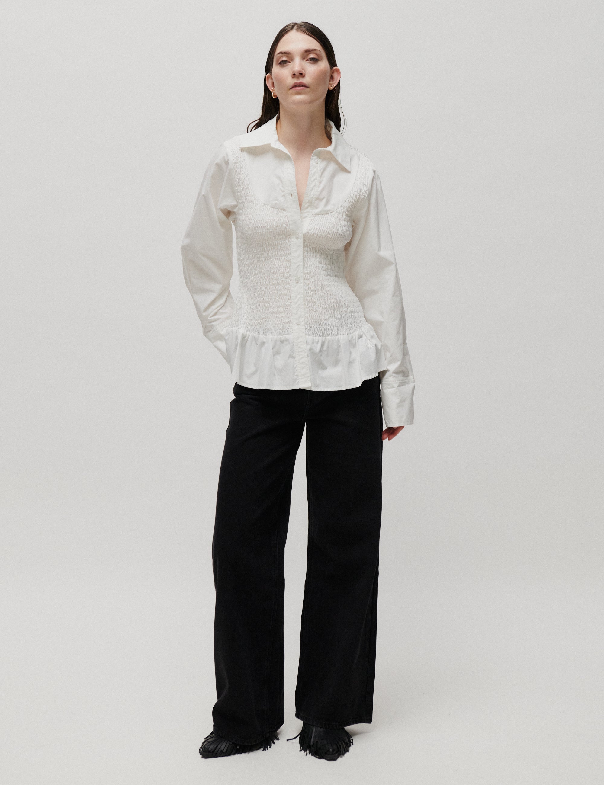 2NDDAY 2NDJoda - Crispy Poplin - Shirt Shirt 114001 Brilliant White