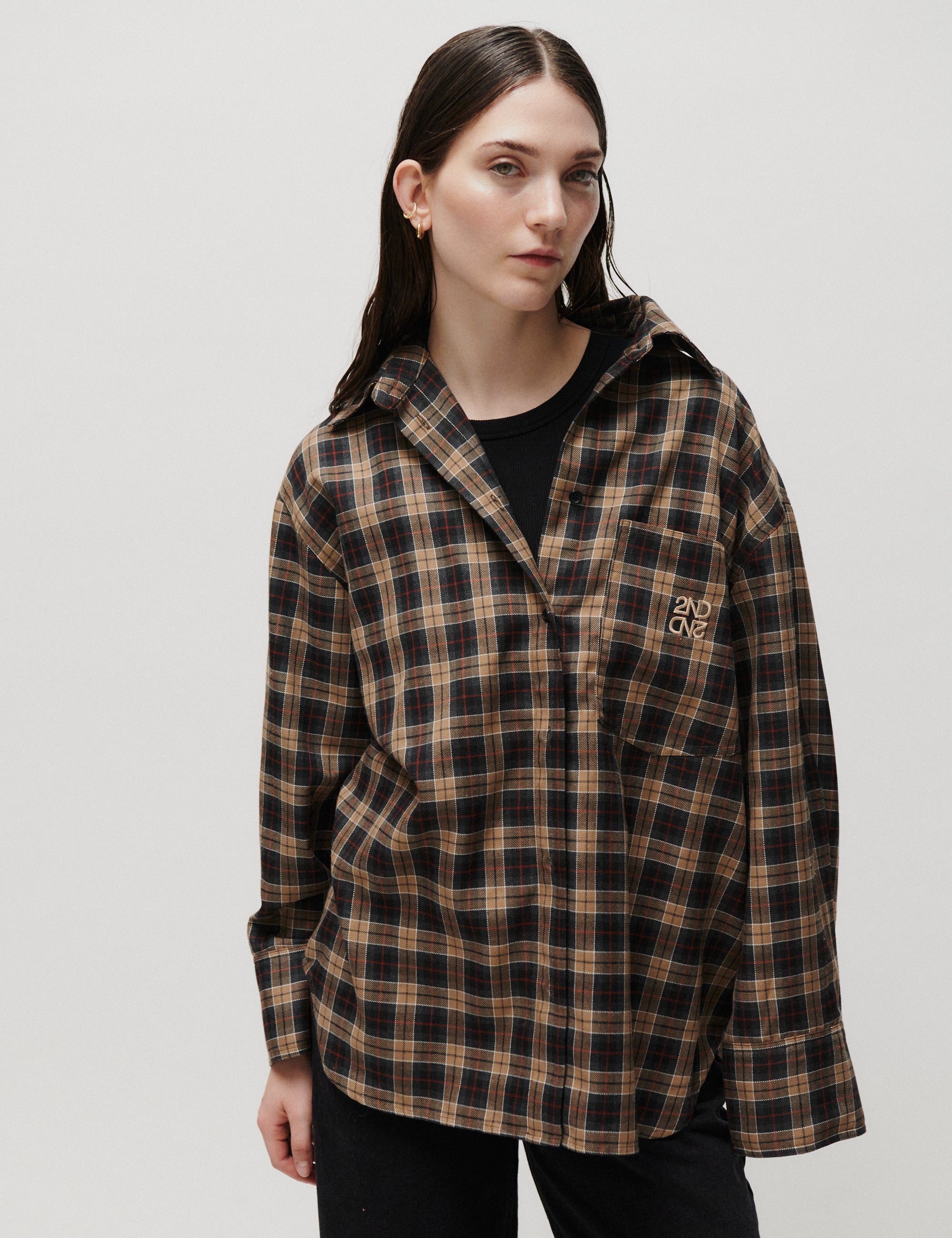 2NDDAY 2NDManny - Classic Flannel - Shirt Shirt 191234 Rocky Road
