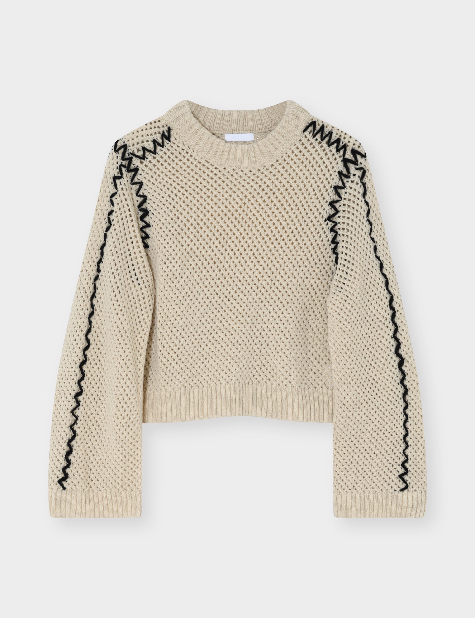 2NDDAY 2NDMarlet - Open Knit Pullover 124301 ALMOND MILK