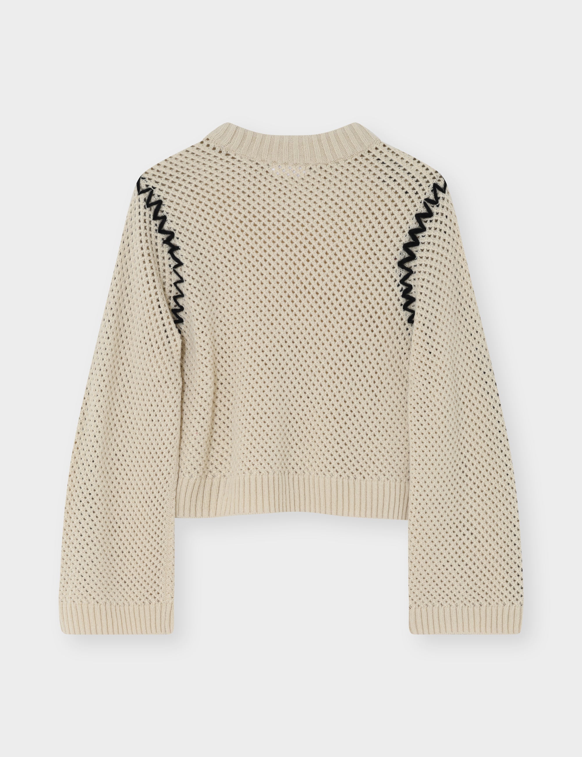 2NDDAY 2NDMarlet - Open Knit Pullover 124301 ALMOND MILK
