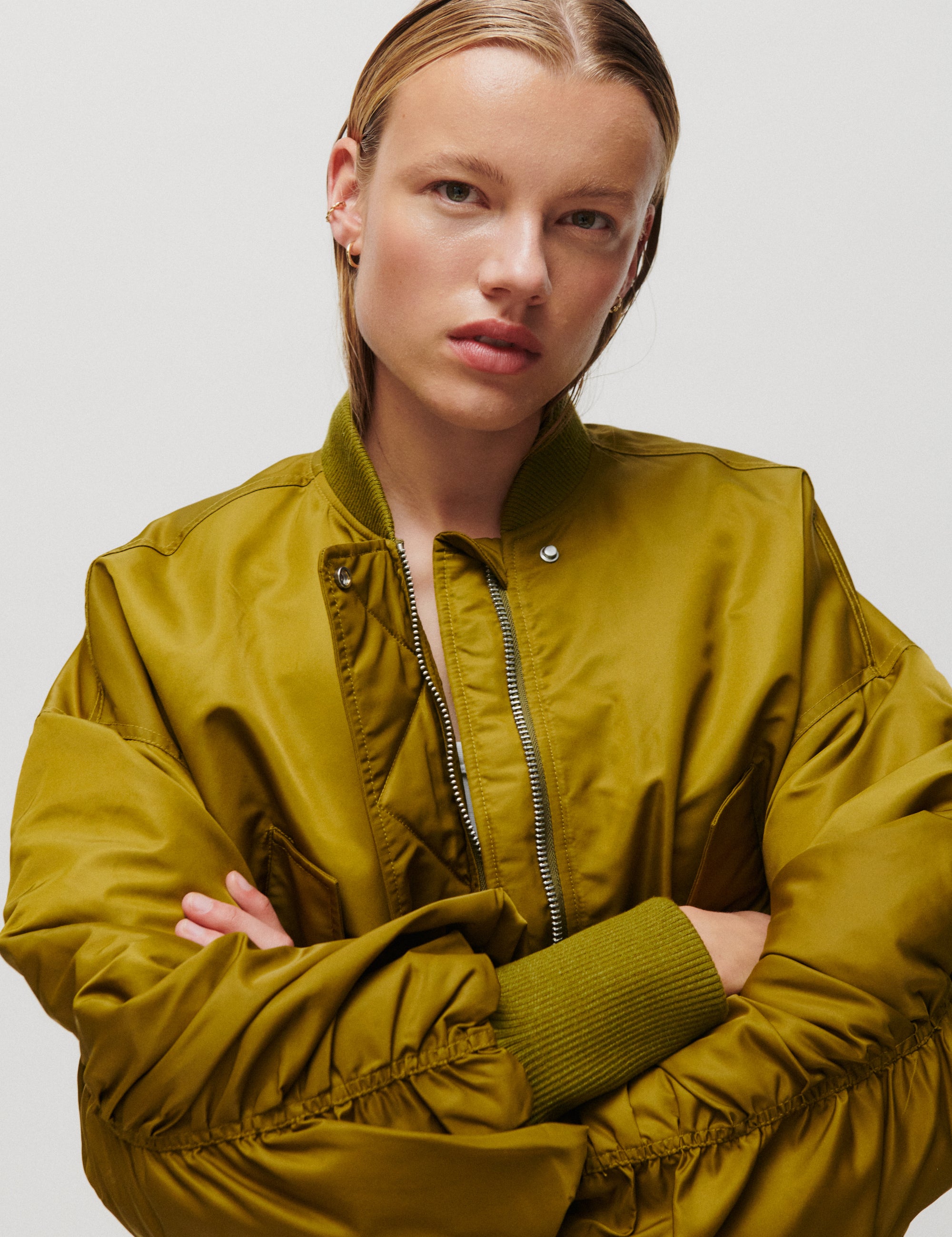 2NDDAY 2NDMir - Heavy Nylon Jacket 180627 Fir Green