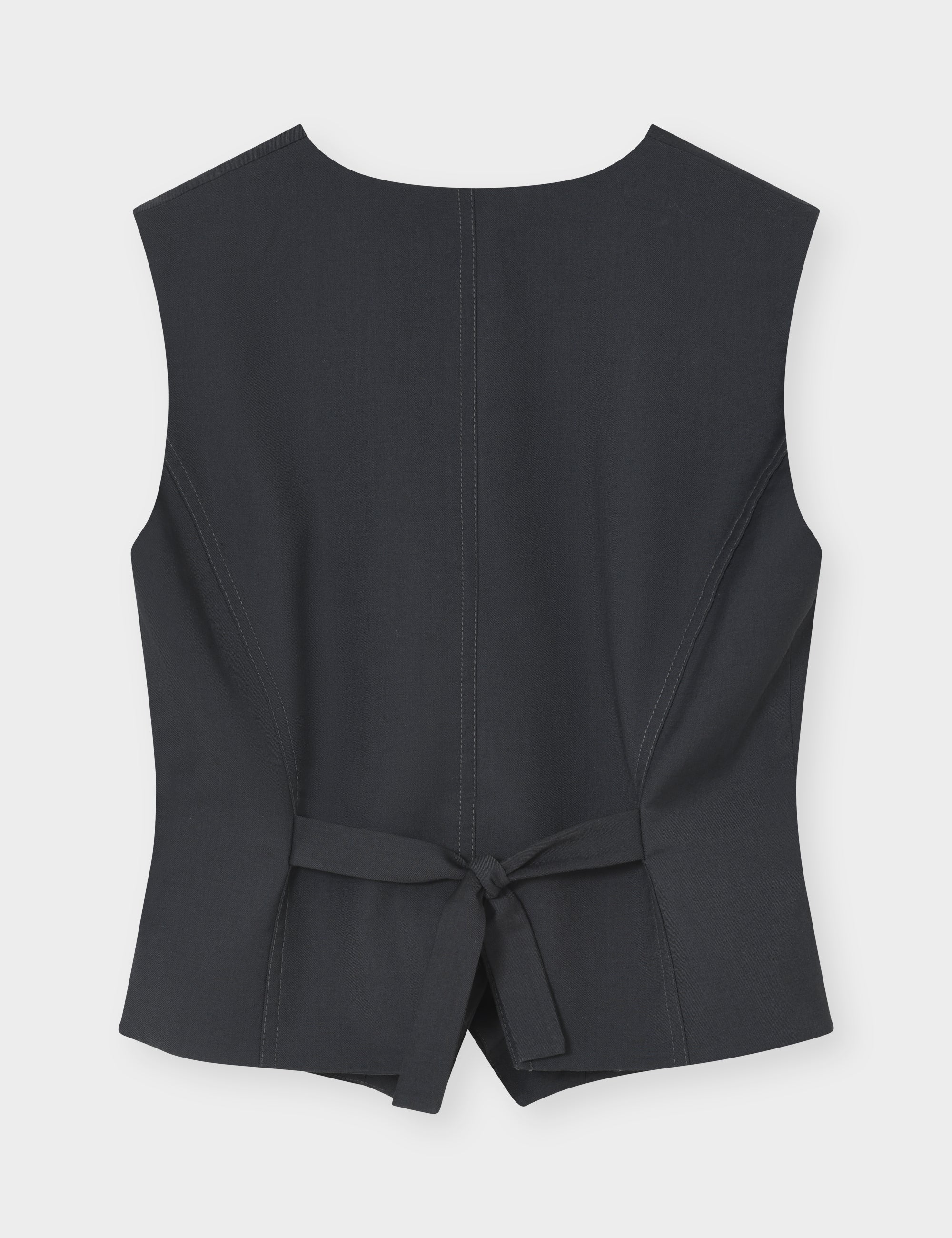 2NDDAY 2NDMuella - Heritage Weave Waistcoat 420130 Medium Grey Melange