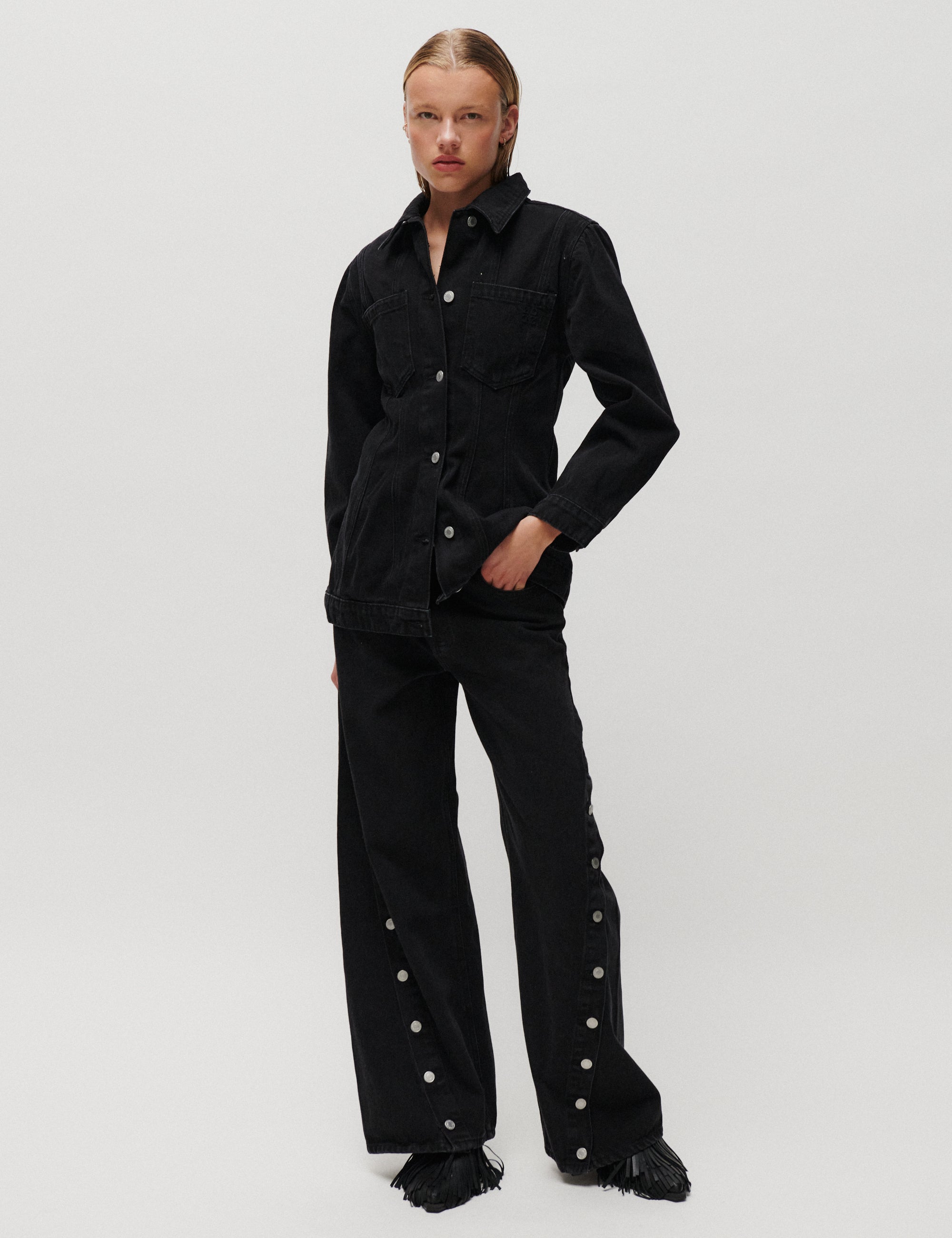2NDDAY 2NDTyler - Black Wash Pants D002 Black Denim