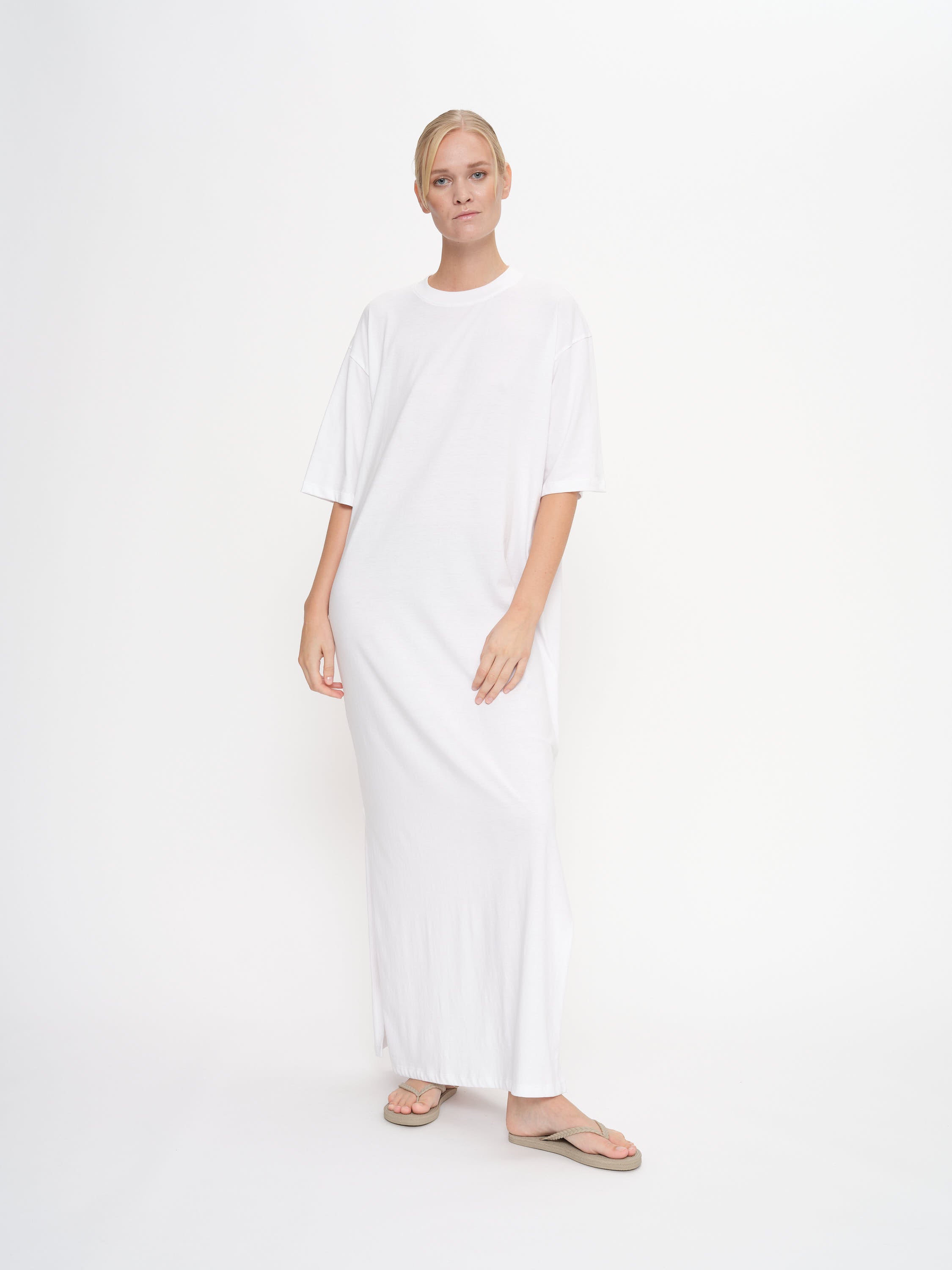 2NDDAY 2ND Aiya - Lightweight Jersey Dress 111001 WHITE ALYSSUM