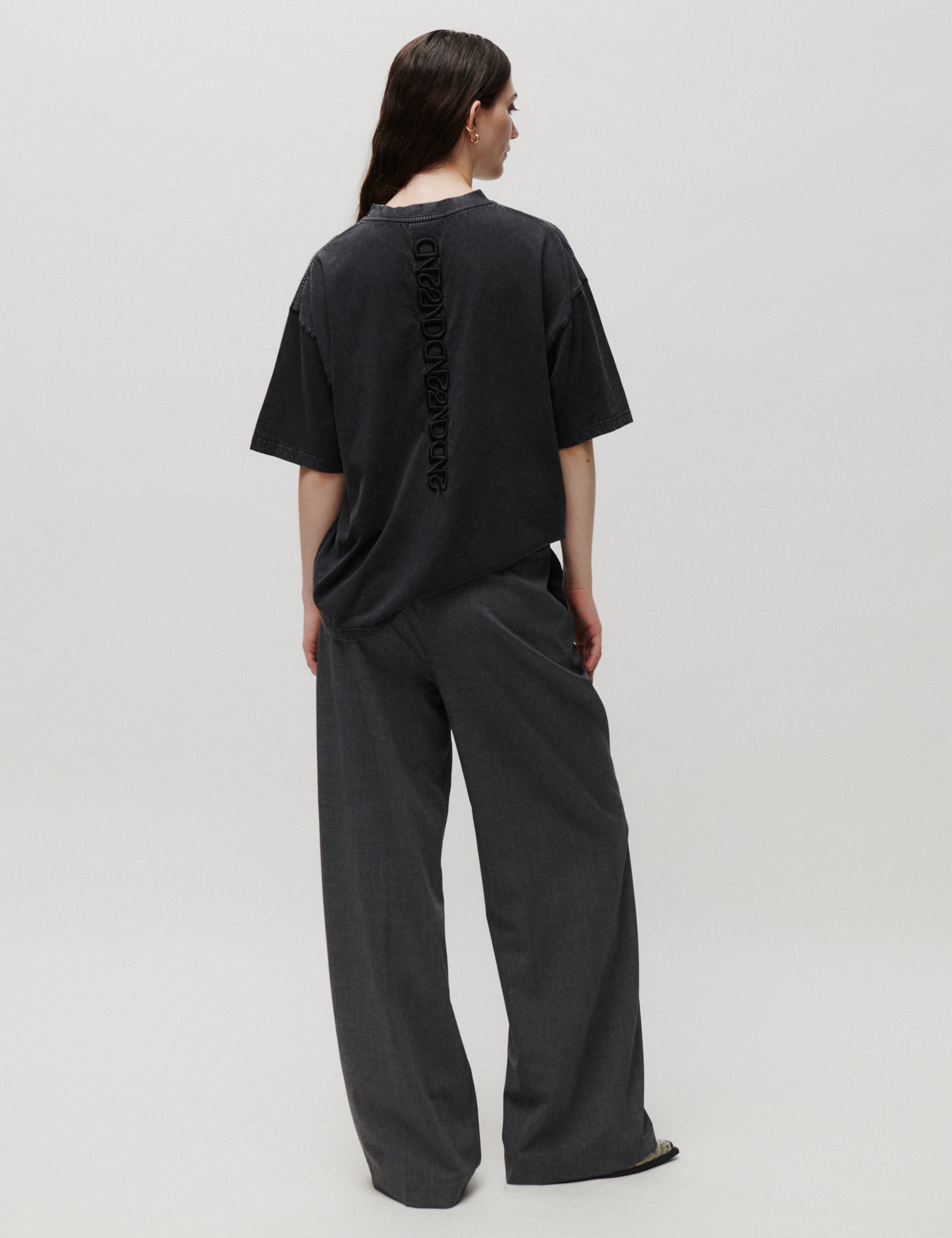 2NDDAY 2ND Araly TT - Overwashed Jersey - T-shirt T-shirt 190303 Black