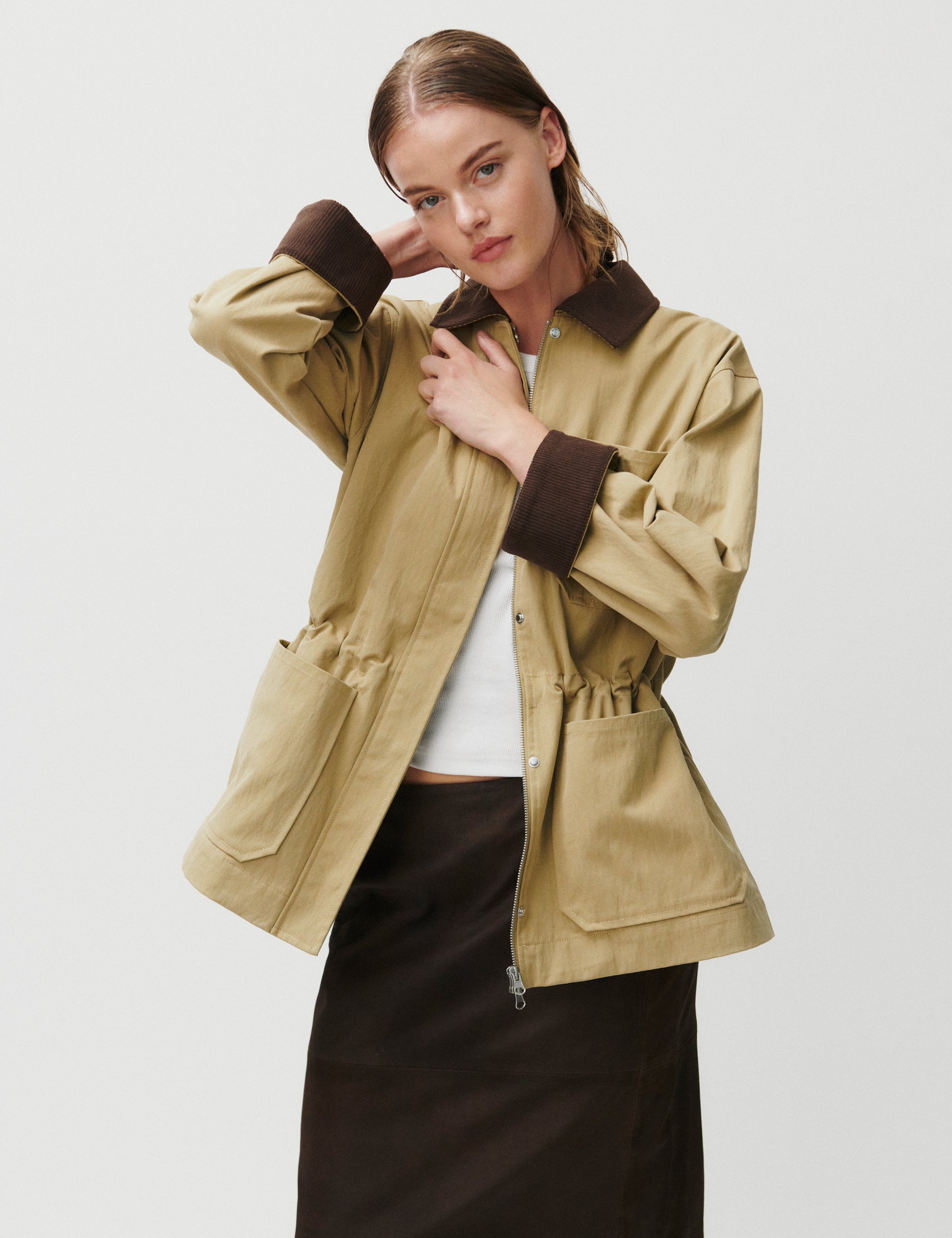 2NDDAY 2ND Bruce - Firm Cotton - Jacket Jacket 171022 Kelp