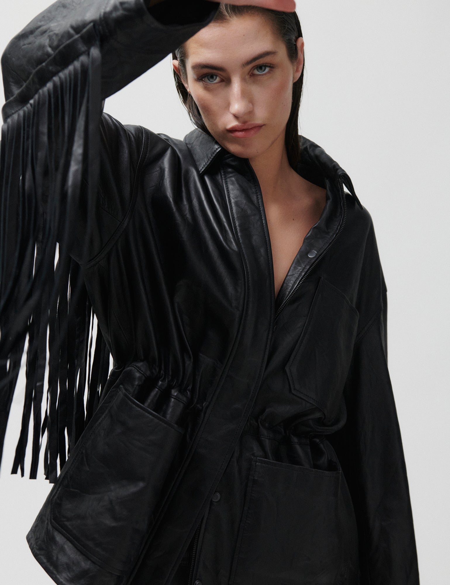 2NDDAY 2ND Brucet - Fine Leather - Jacket Jacket 194008 Meteorite (Black)