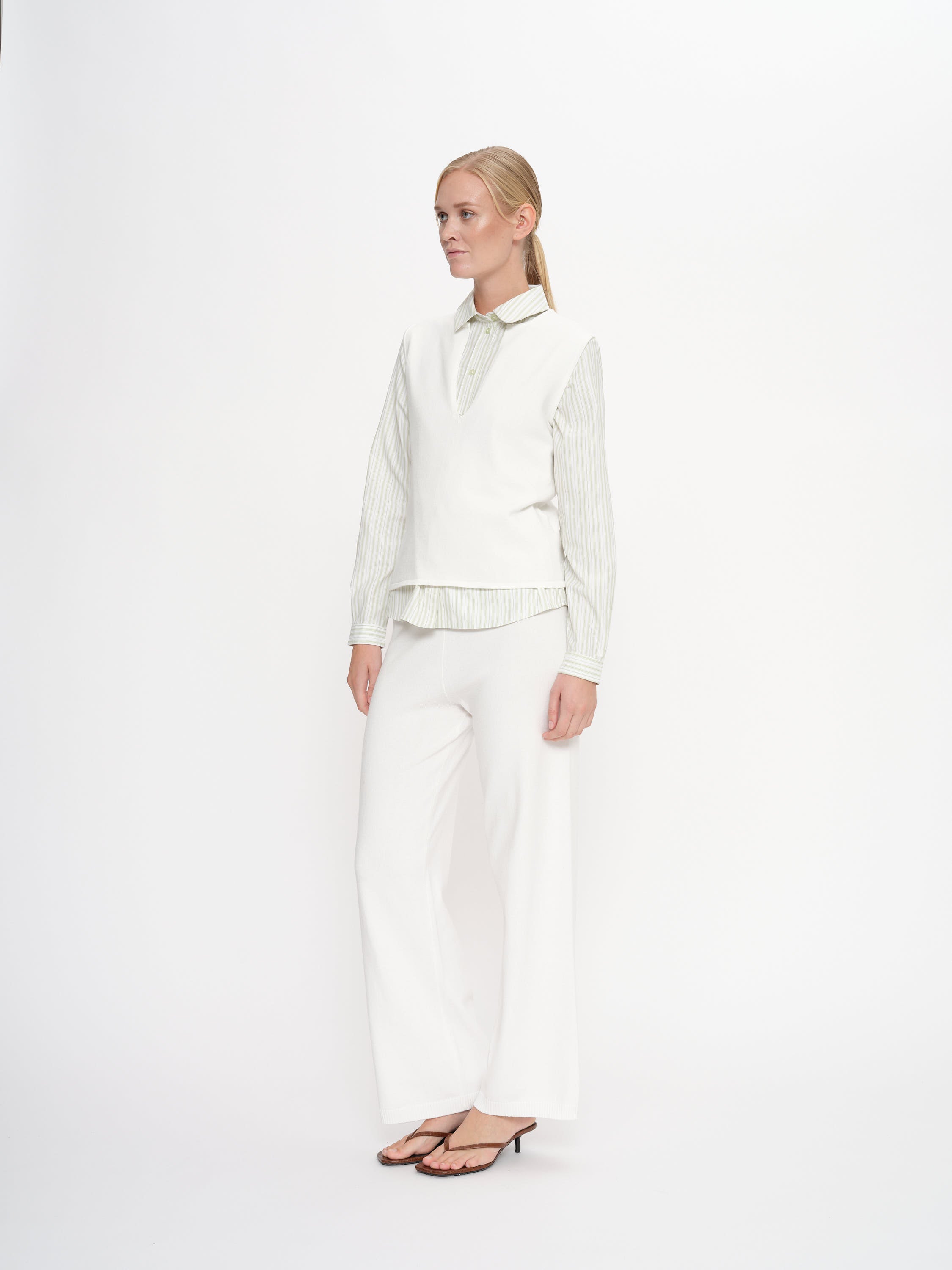 2NDDAY 2ND Coral - Viscose Knit Vest 111001 WHITE ALYSSUM
