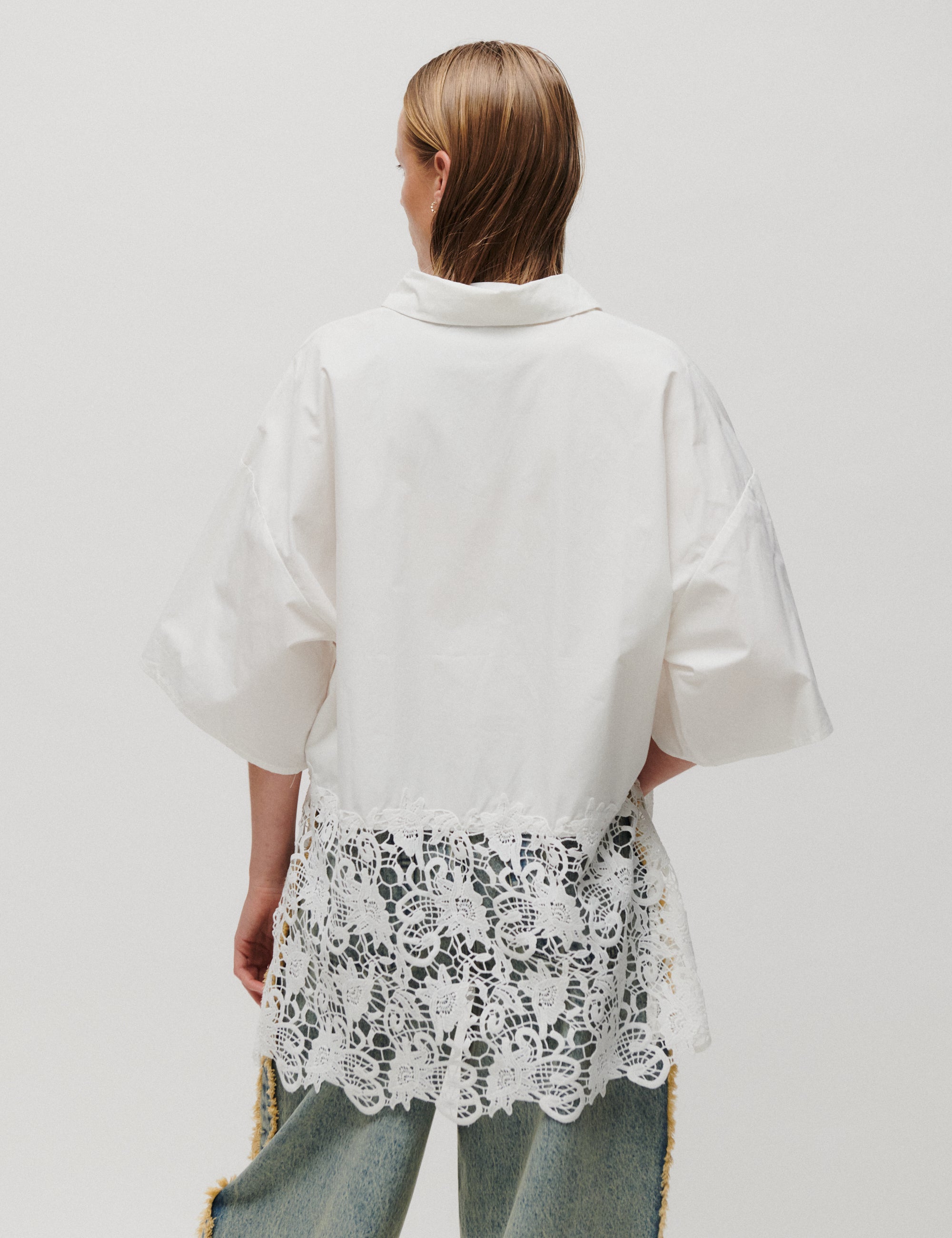 2NDDAY 2ND Edith - Cotton lace - Shirt Shirt 111001 WHITE ALYSSUM