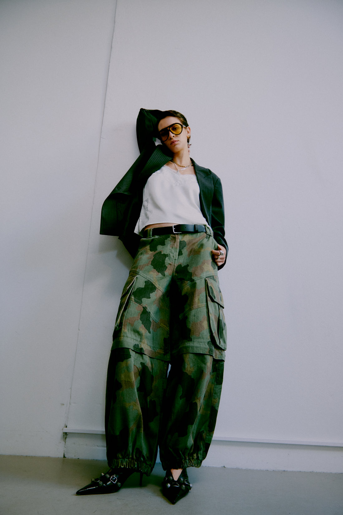 2NDDAY 2ND Erlene - Twill Denim - Pants Pants 180420 Flur leaf clover print