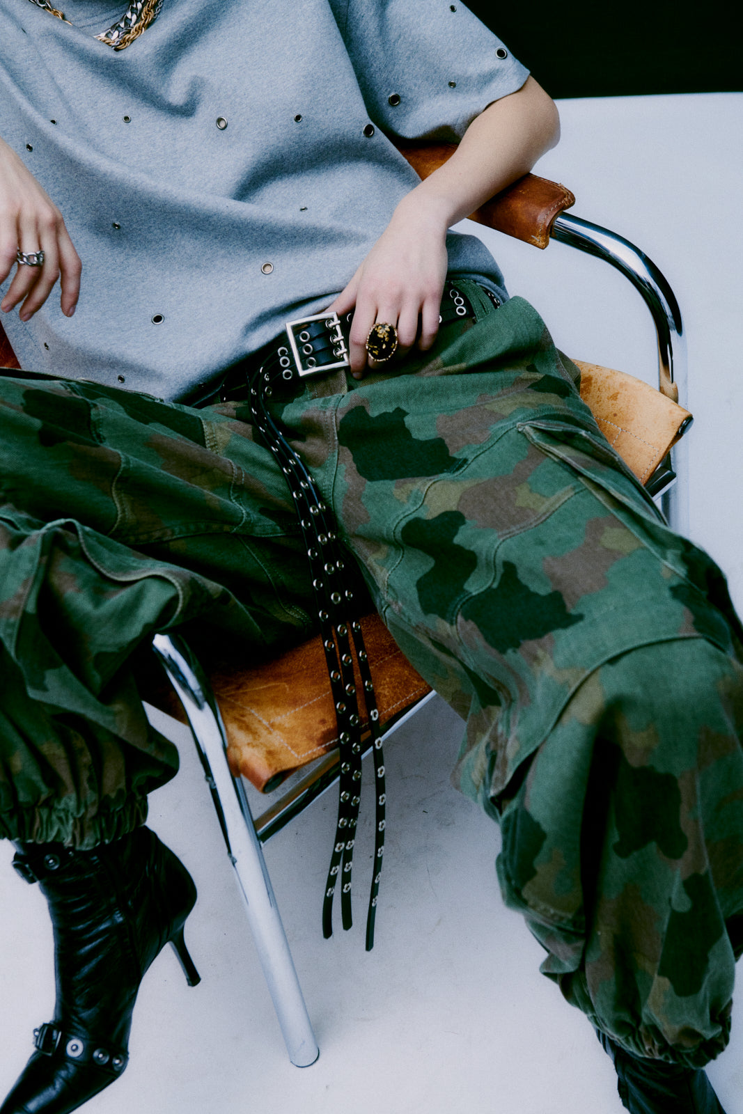 2NDDAY 2ND Erlene - Twill Denim - Pants Pants 180420 Flur leaf clover print