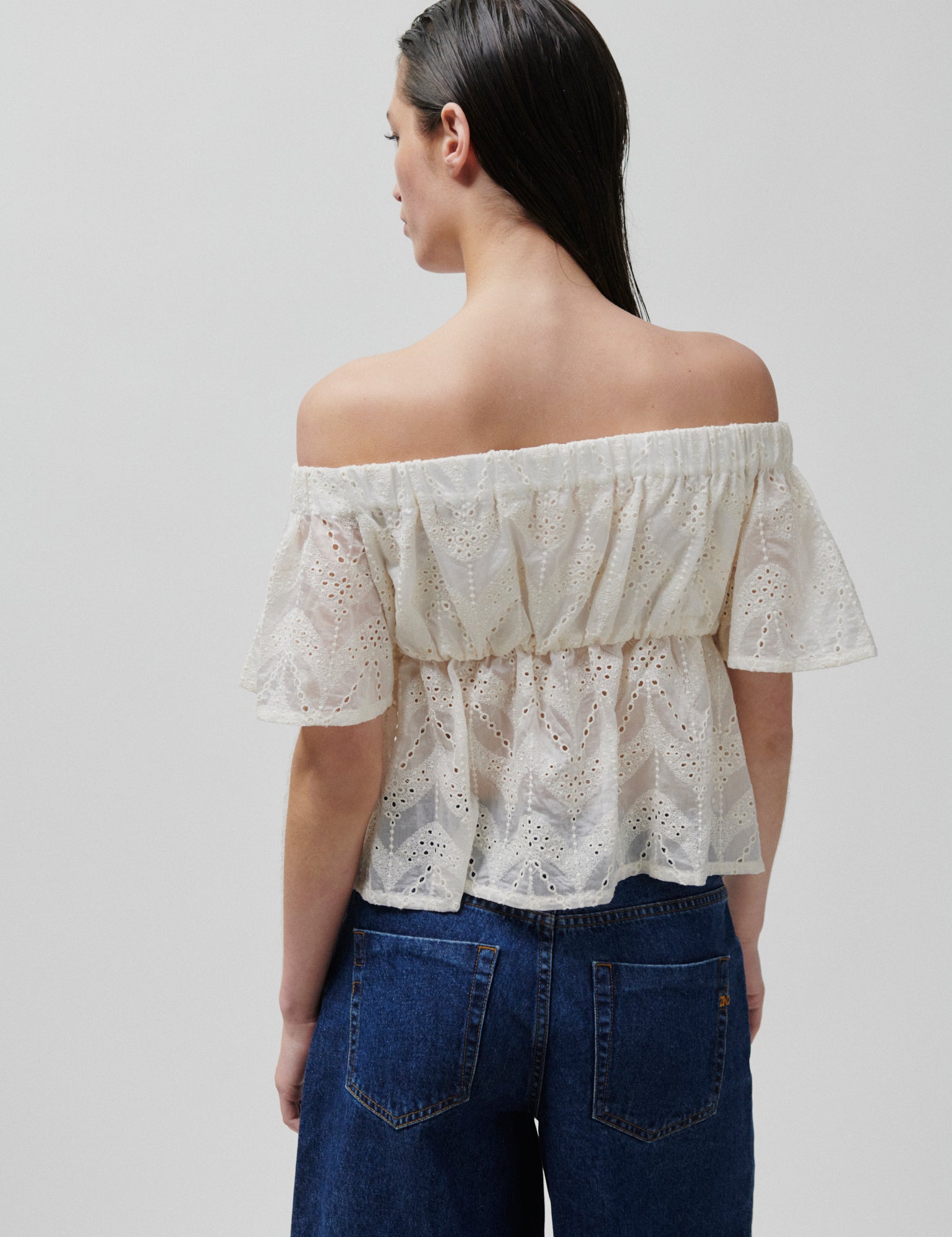 2NDDAY 2ND Gian - Airy Anglaise Shirts & Blouses 114001 Brilliant White