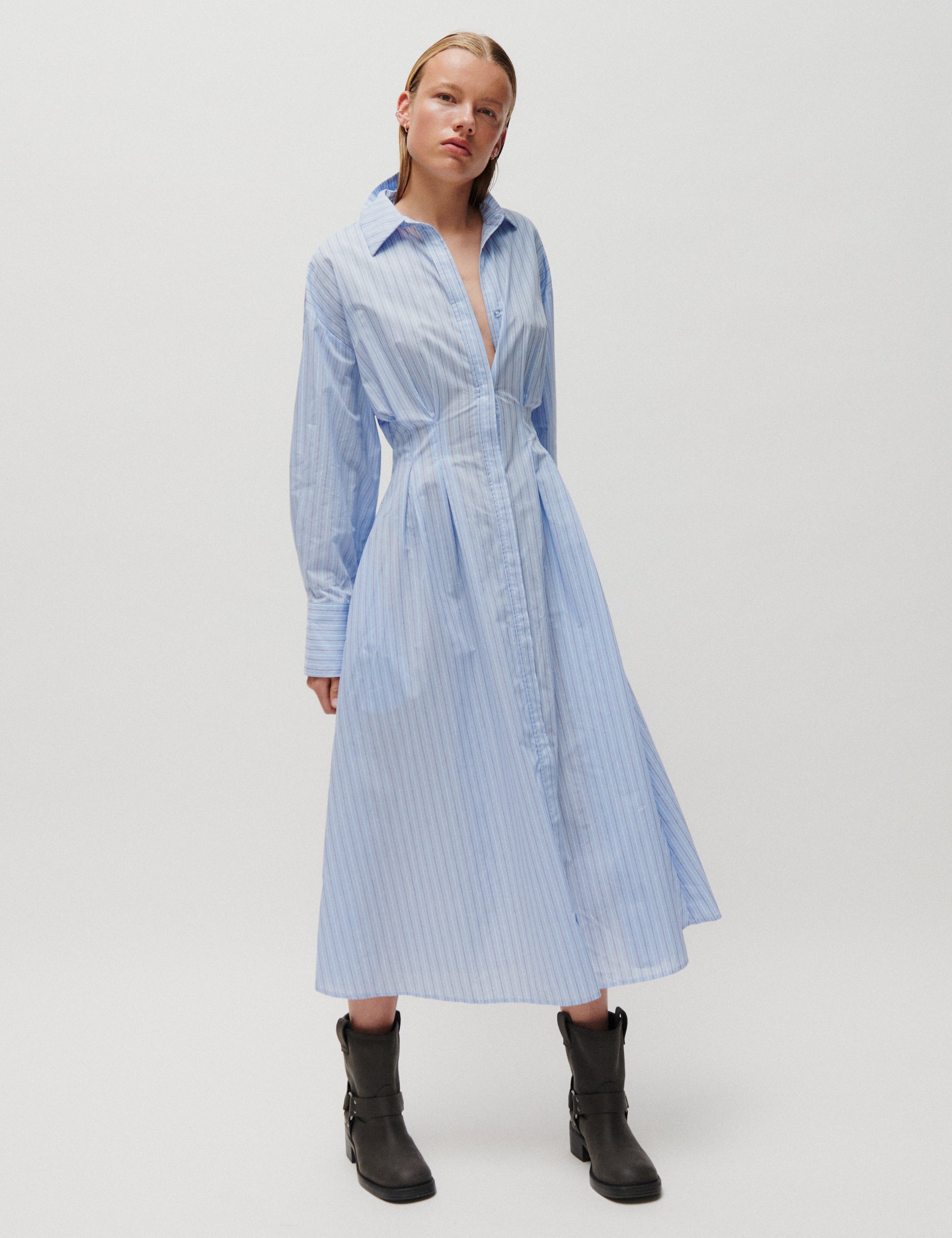 2NDDAY 2ND Jamies - Fall Shirting - Dress Dress 420159 Cash Blue Stripe