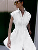 2ND Jamz - Crisp Summer Shirting - Dress - Bright White