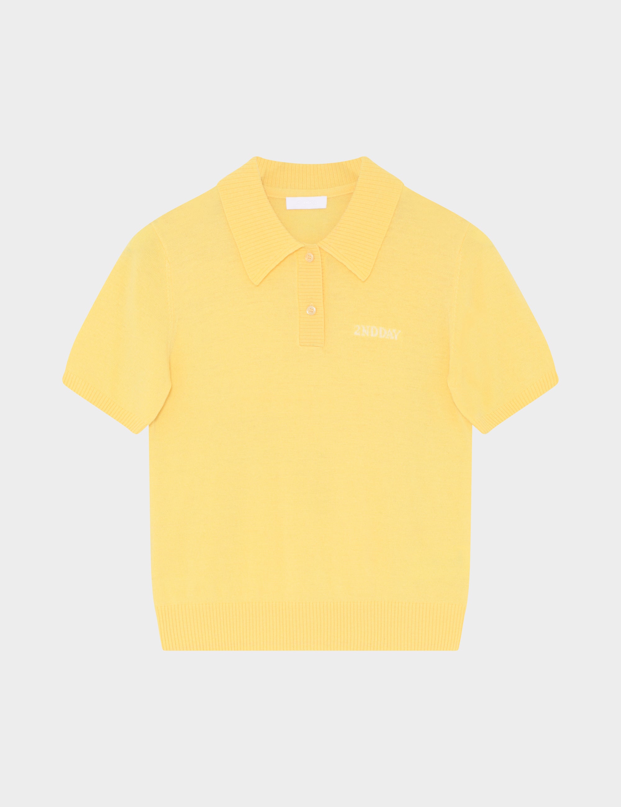 2NDDAY 2ND Jean - Soft Wool Blend Tops & T-Shirts 06032 Mellow Yellow