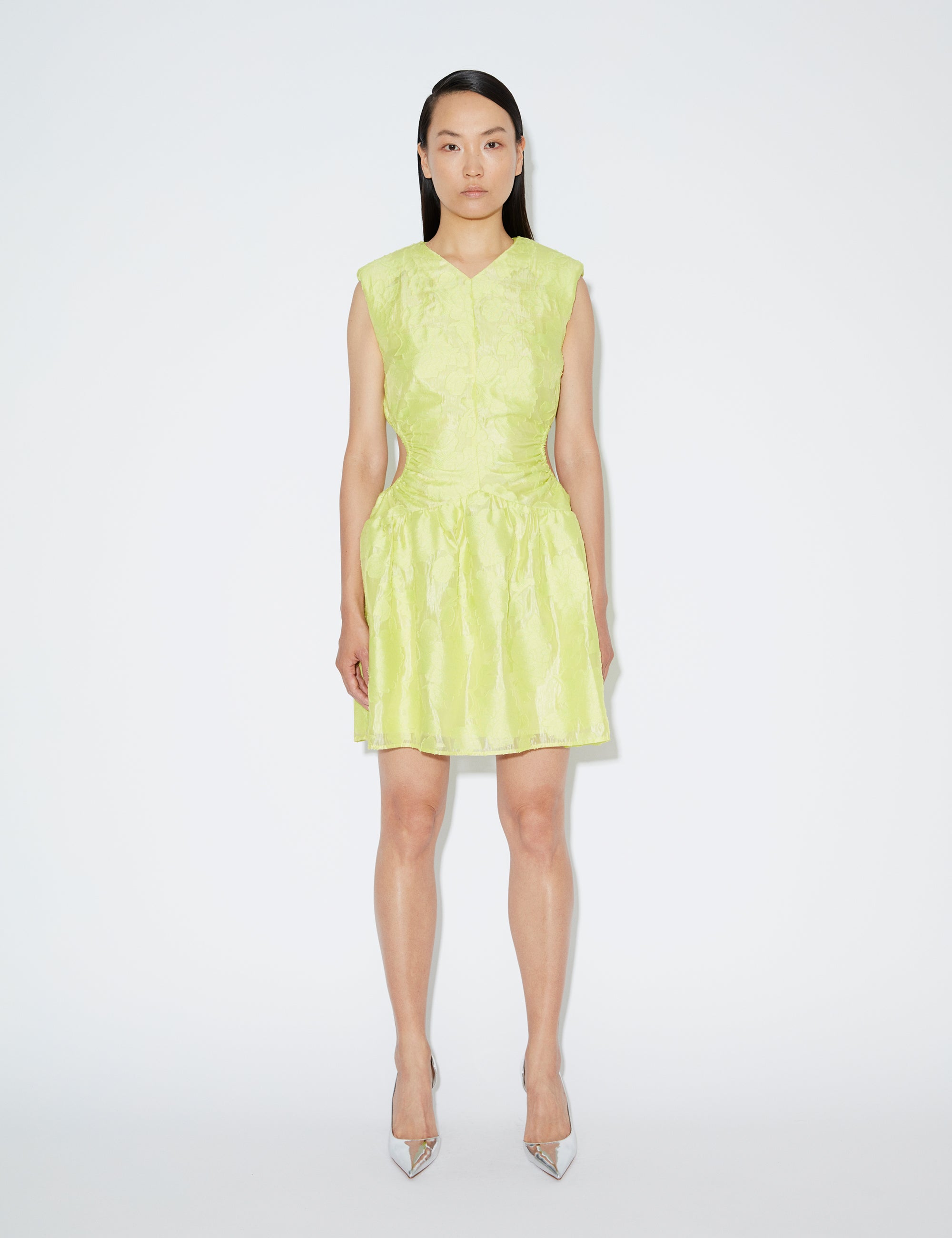 2NDDAY 2ND Kit - Sheer Texture Dress 120435 Daiquiri Green