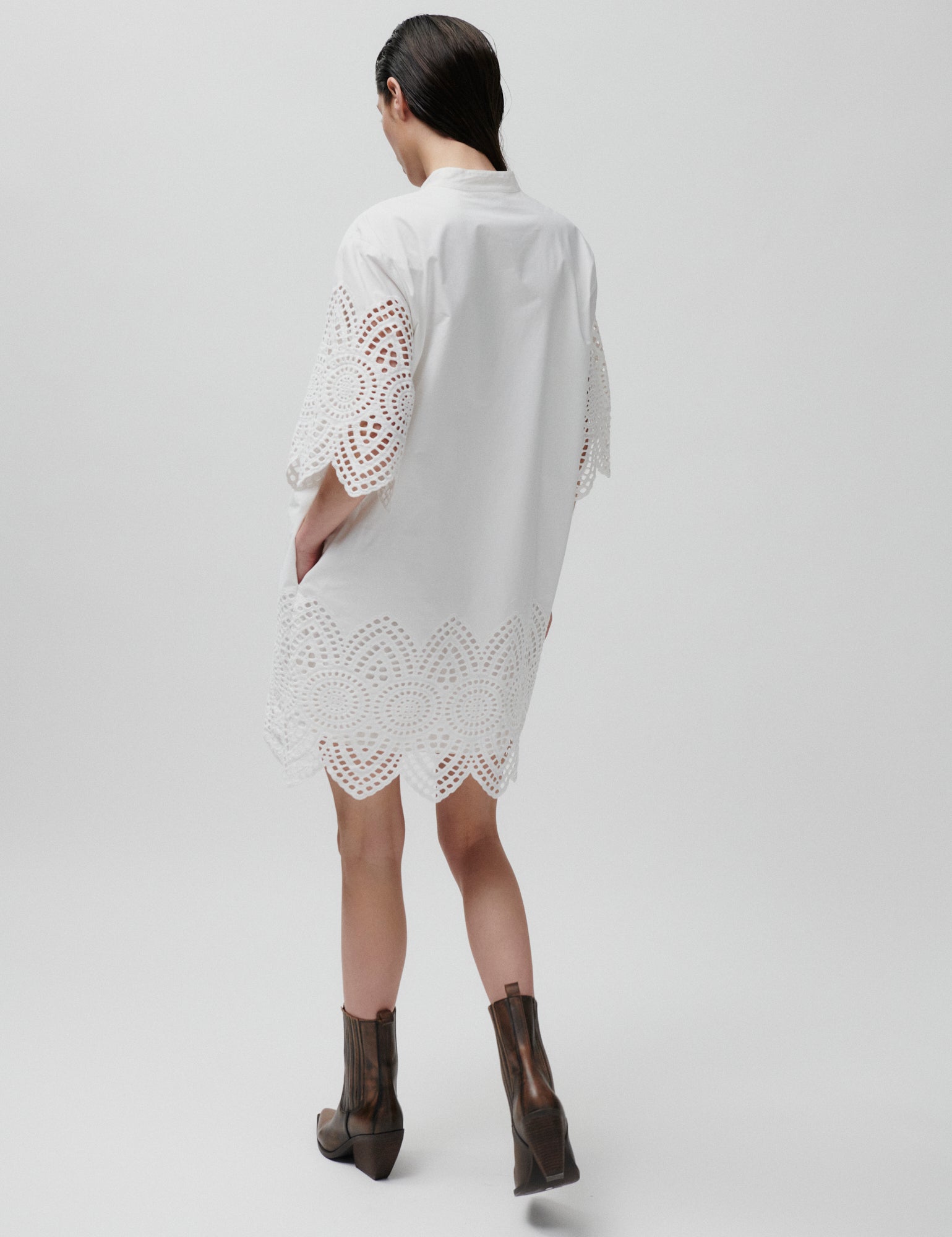 2NDDAY 2ND Kiwa - Poplin Charm Dress 114001 Brilliant White