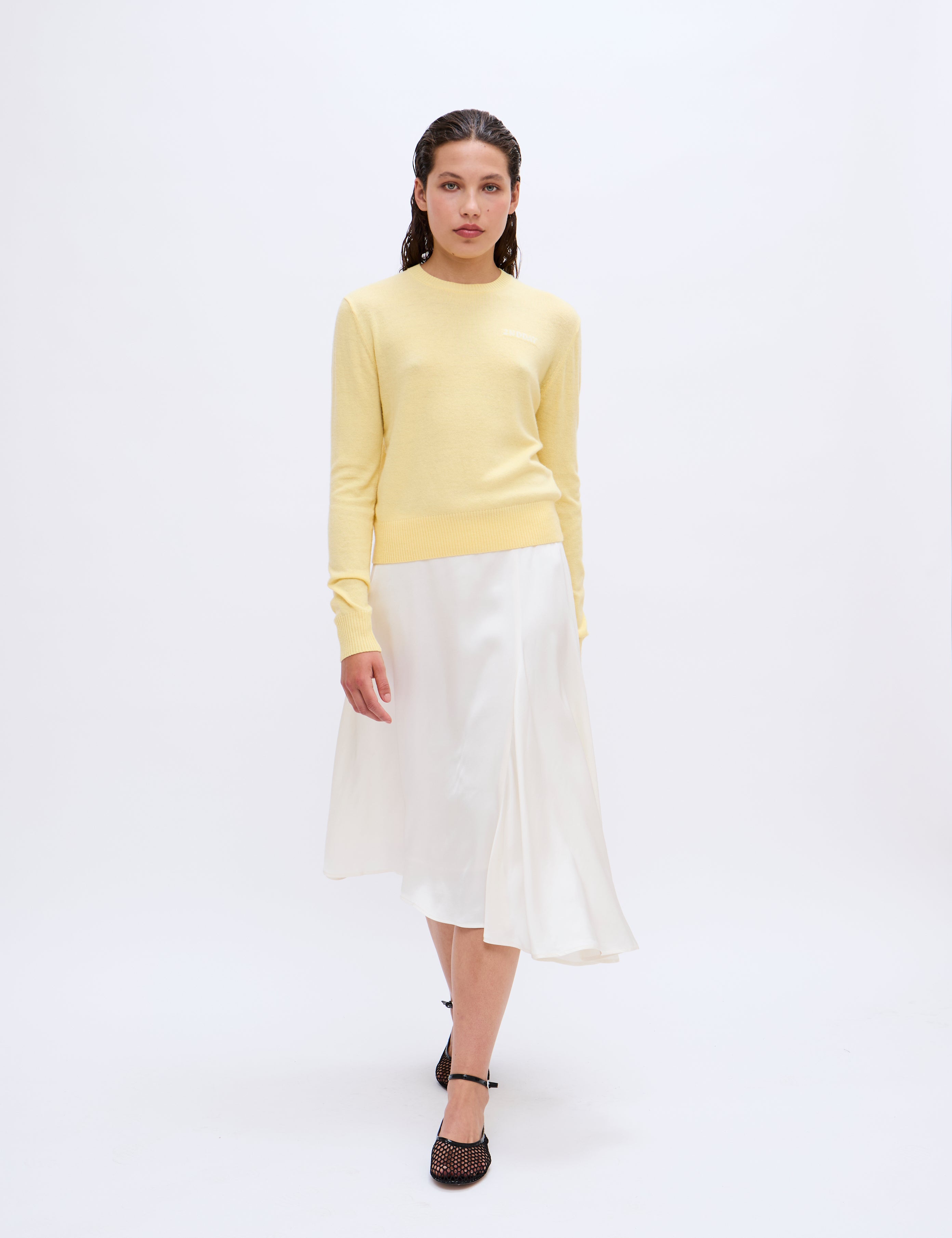 2NDDAY 2ND Lance - Soft Wool Blend Pullover 06032 Mellow Yellow