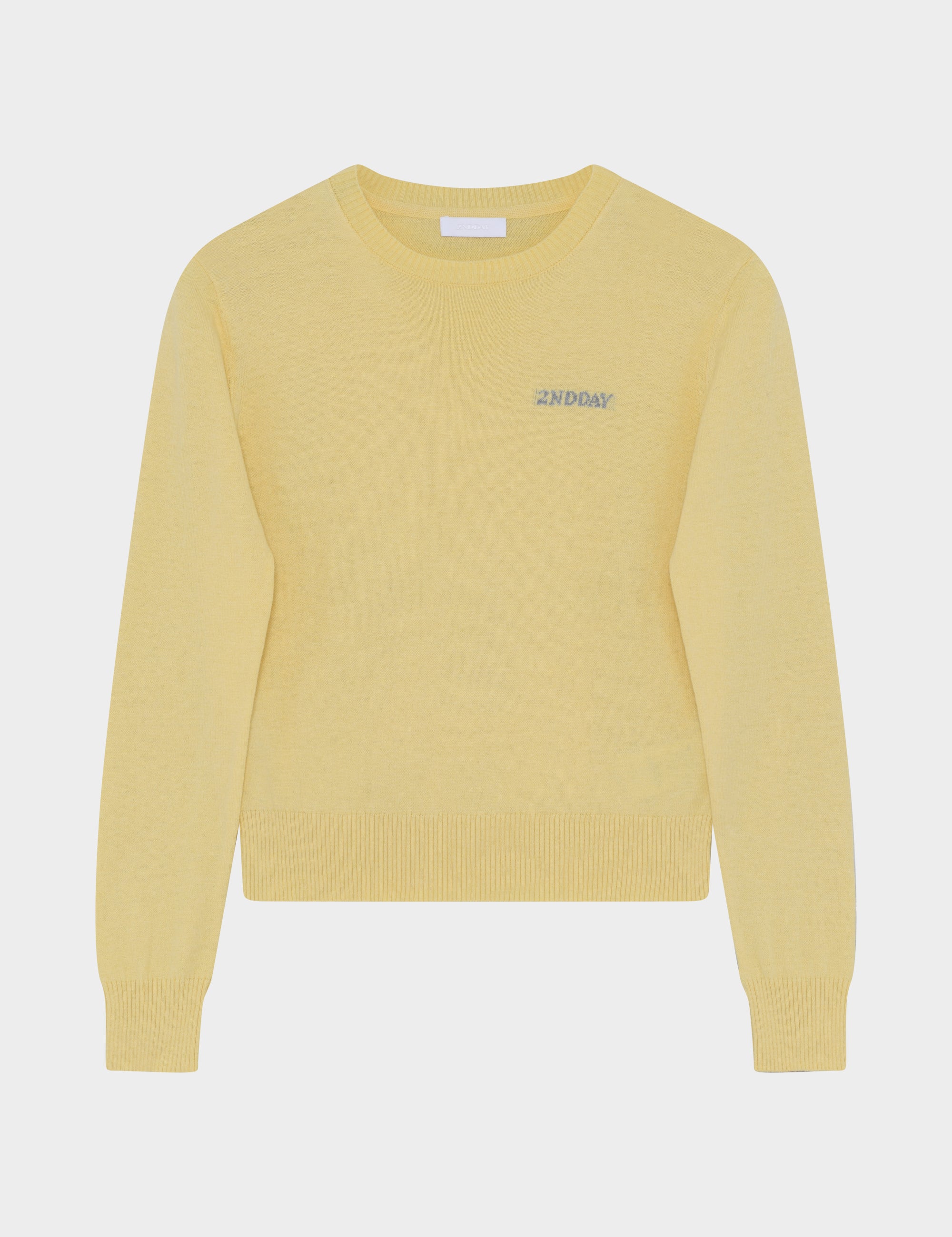 2NDDAY 2ND Lance - Soft Wool Blend Pullover 06032 Mellow Yellow
