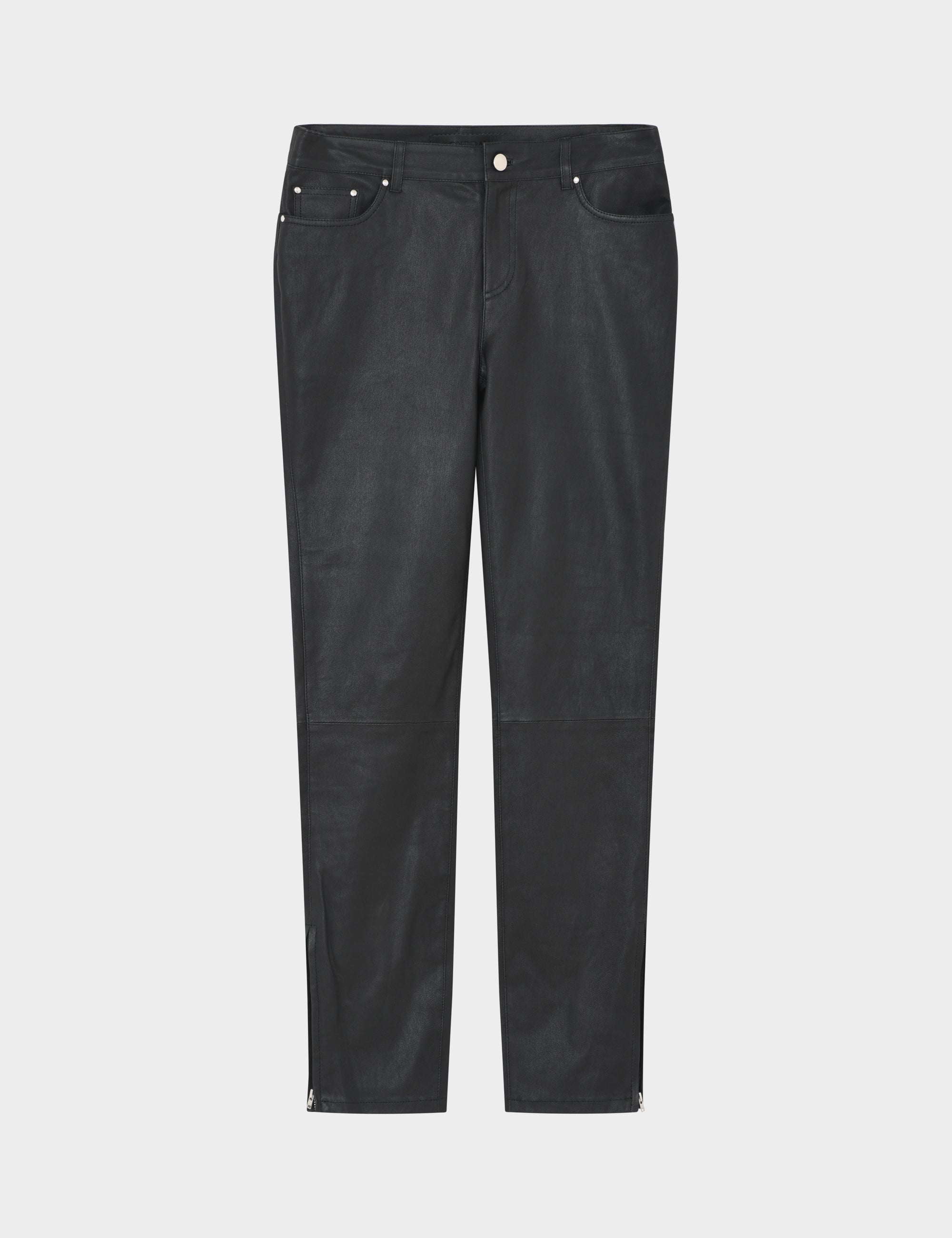 2NDDAY 2ND Liljan - Refined Stretch Leather Pants 190303 BLACK