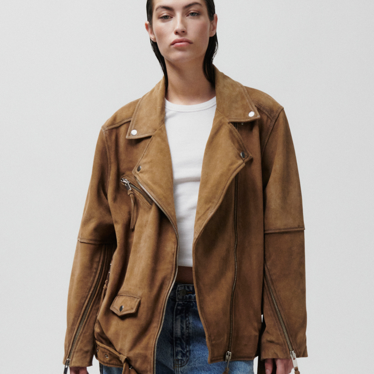 2ND Lote - Heavy Suede - Jacket - Tobacco Brown 2ND Lote - Heavy Suede - Jacket - Tobacco Brown