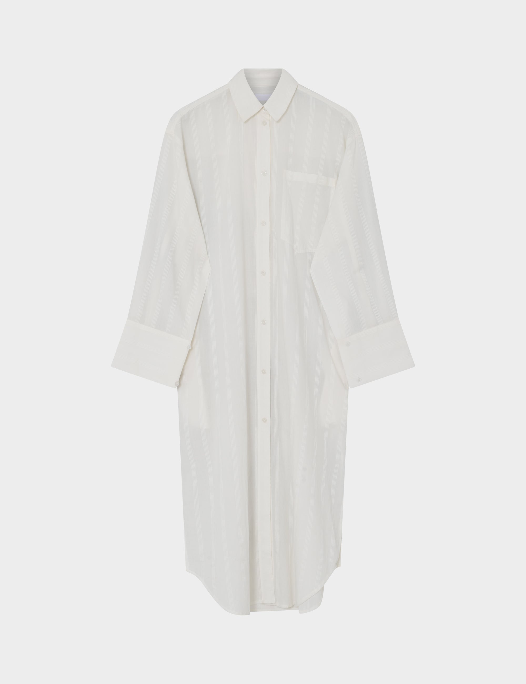 2NDDAY 2ND Maddy - Crispy Cotton Stripe Dress 111001 WHITE ALYSSUM