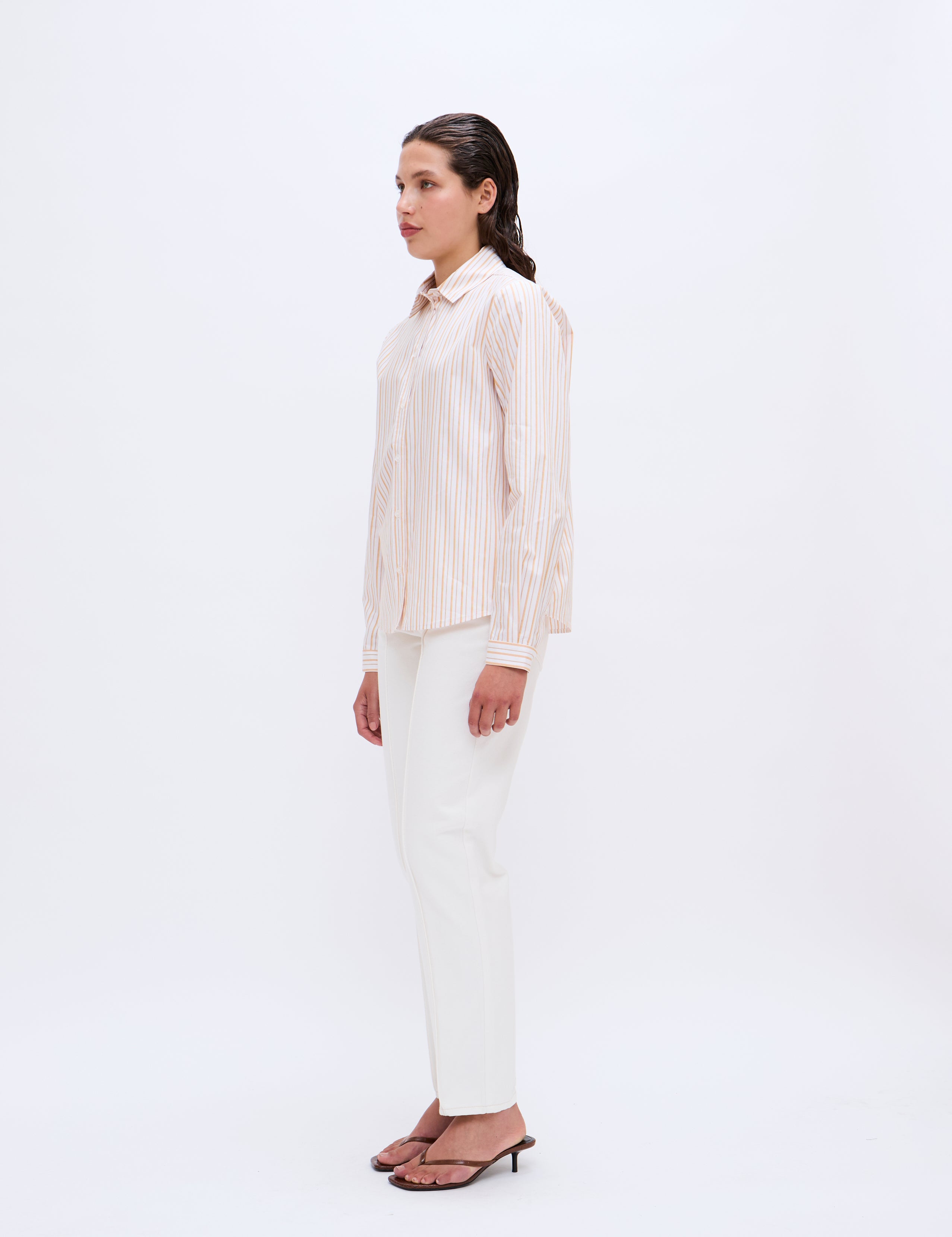 2NDDAY 2ND Mariam - Cotton Stripes Shirts & Blouses 420143 Saffron Stripe