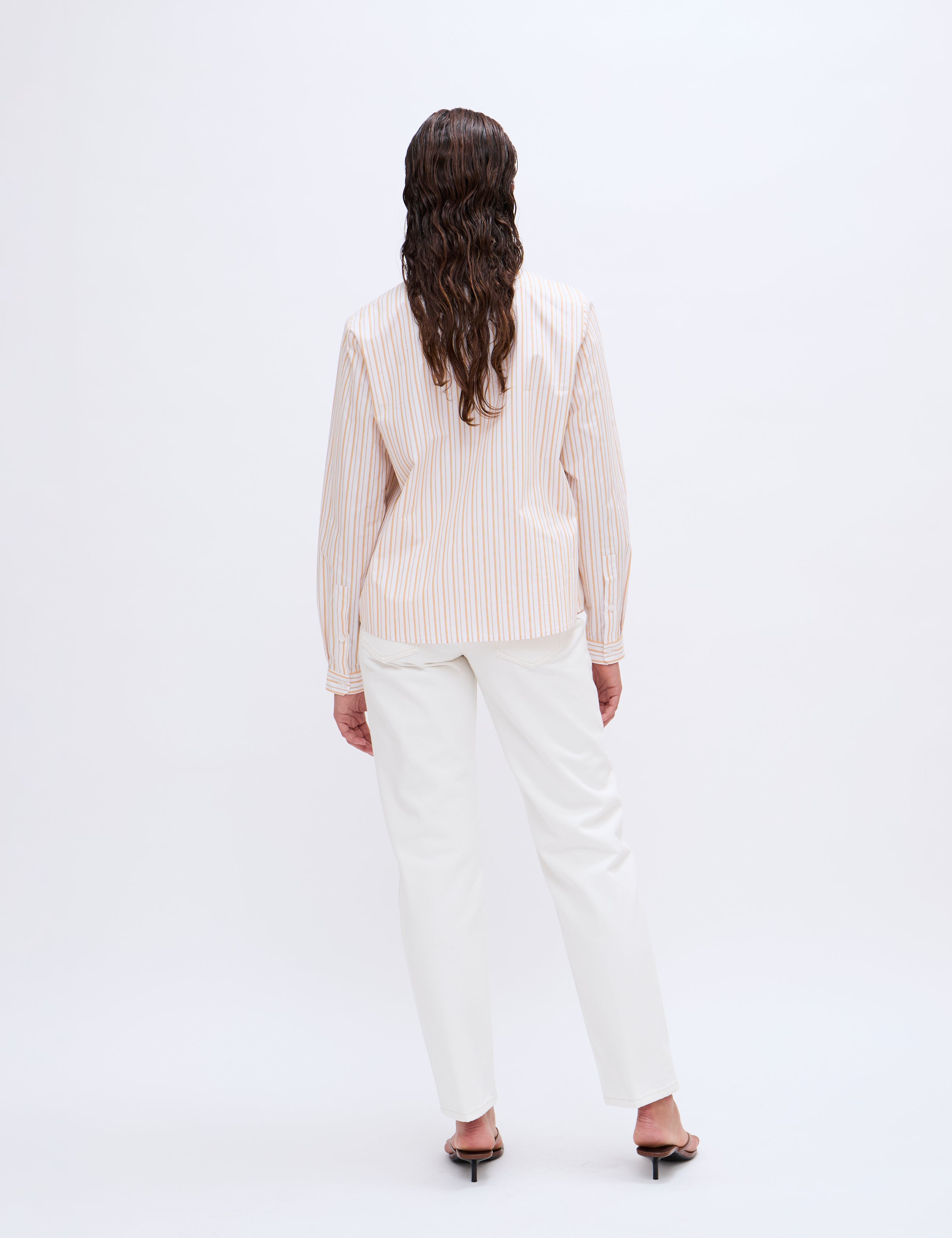 2NDDAY 2ND Mariam - Cotton Stripes Shirts & Blouses 420143 Saffron Stripe