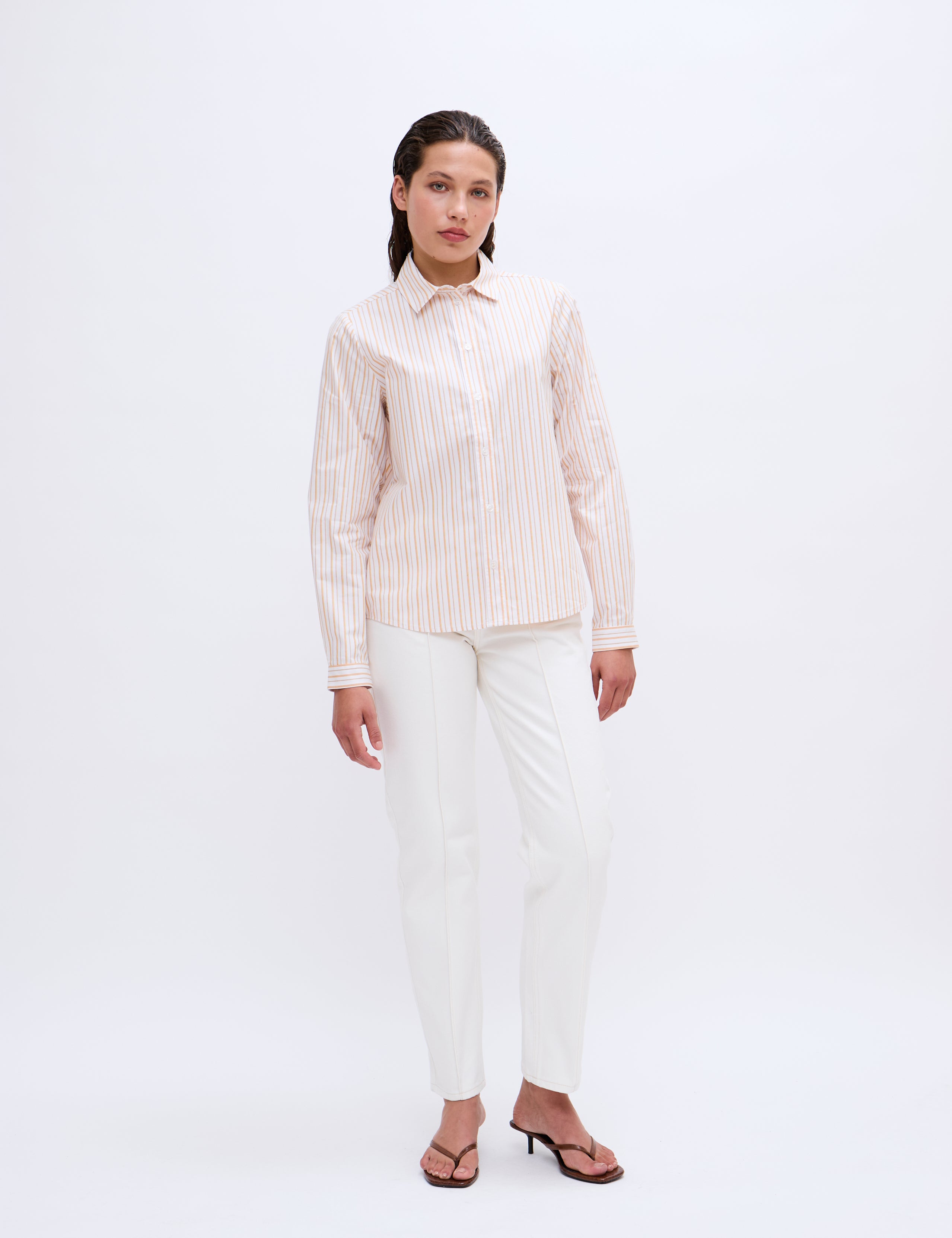 2NDDAY 2ND Mariam - Cotton Stripes Shirts & Blouses 420143 Saffron Stripe