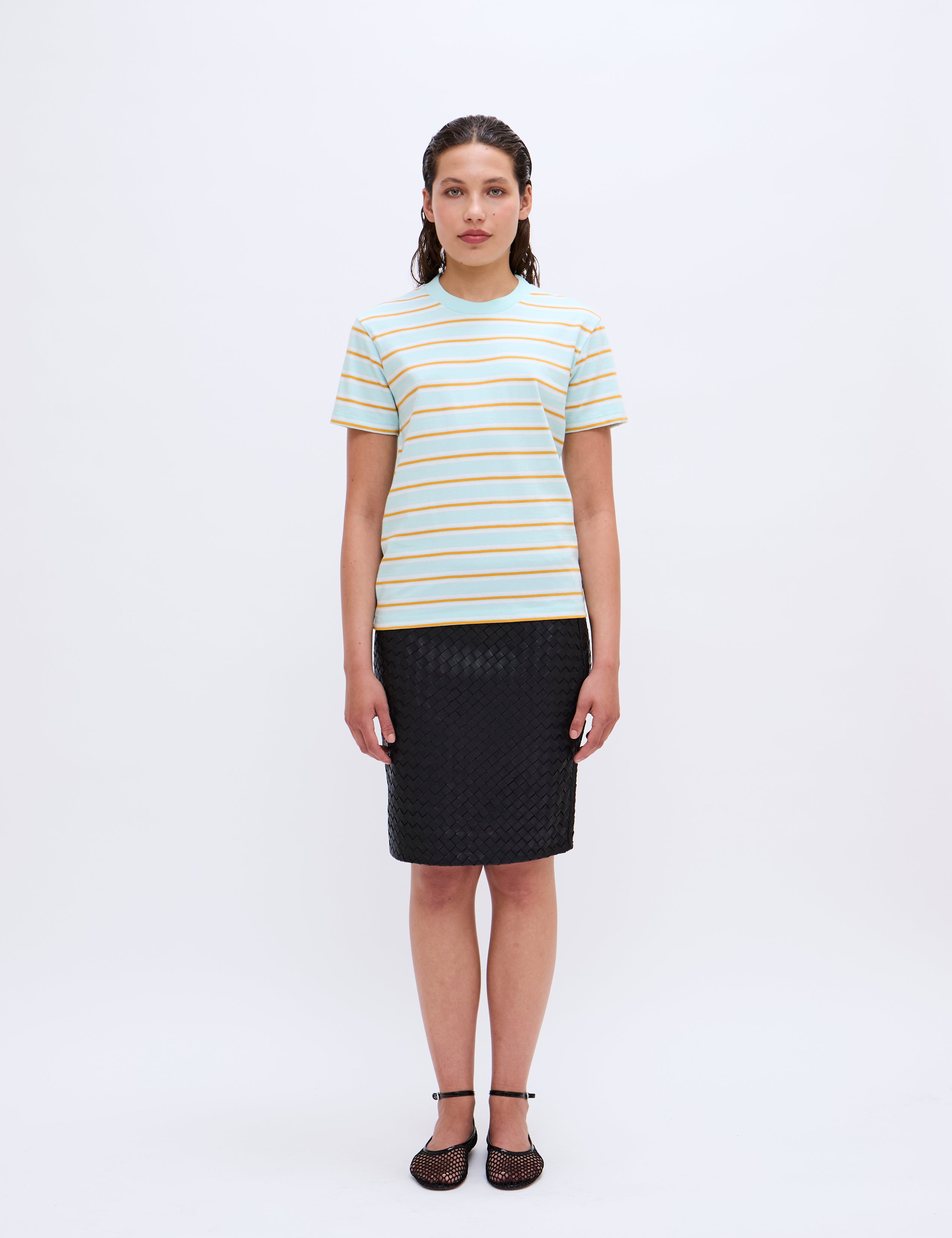 2NDDAY 2ND Marissas - Striped Jersey Tops & T-Shirts 6317 Soothing Sea