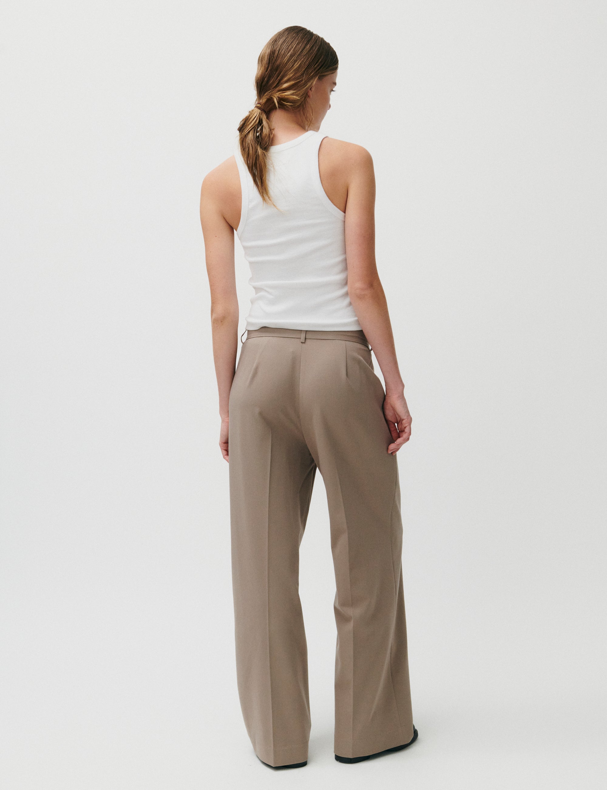 美品‼︎ liten 365days Pants Vol.2 NEW Hermès SS25 Loose-Fit Pants with Leather Detail Denim