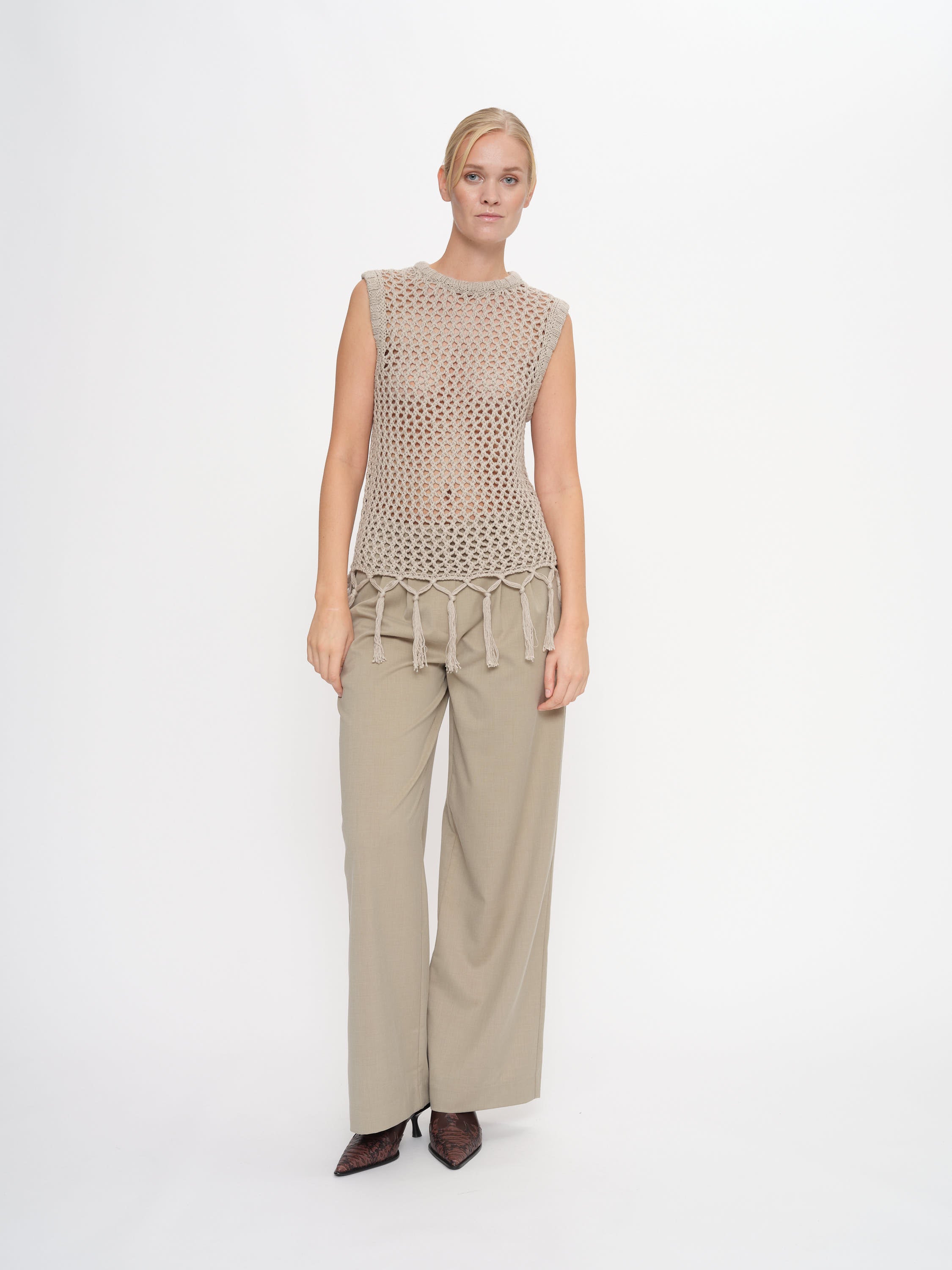 2NDDAY 2ND Mille - Grainy suiting Pants 181112 Walnut