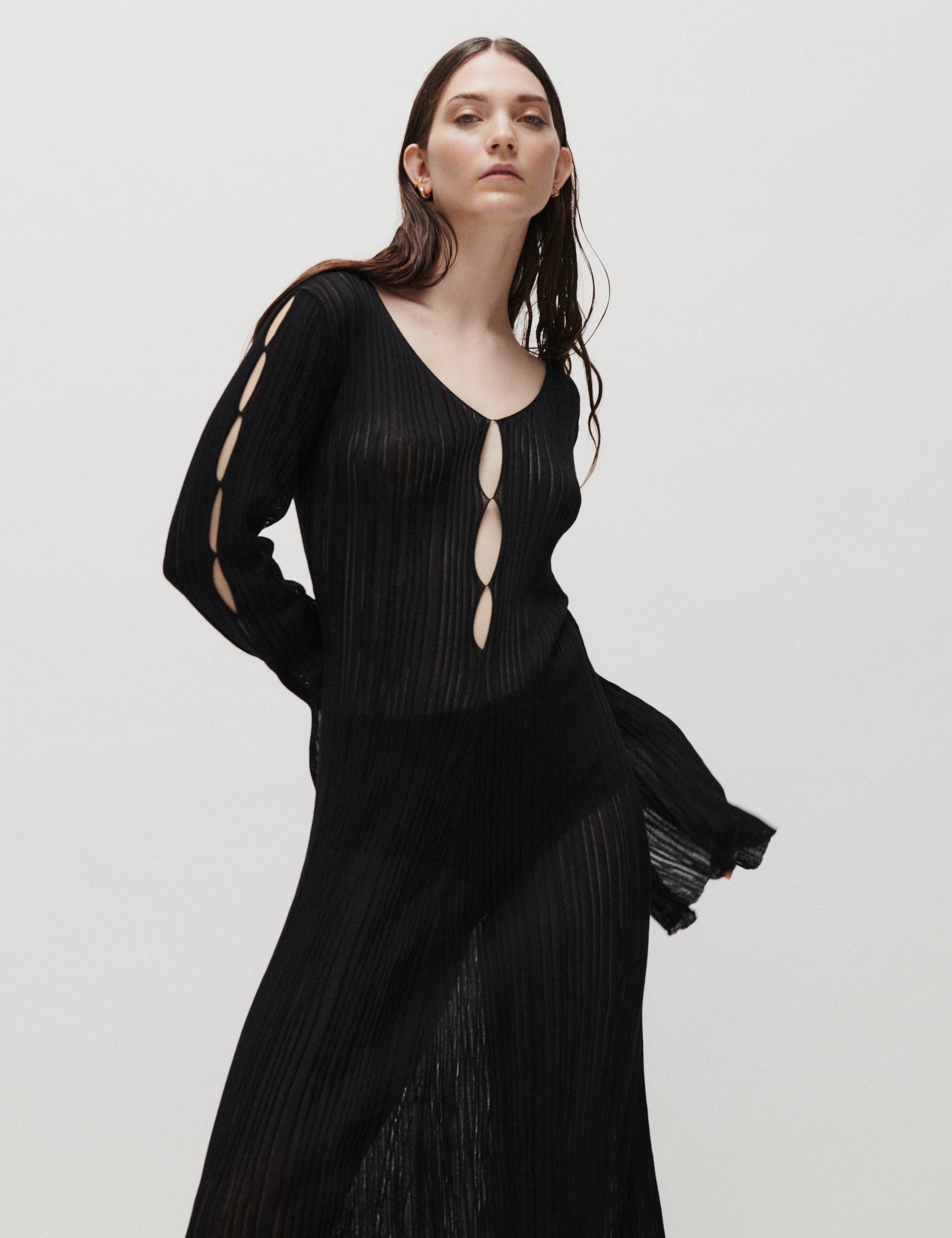 2NDDAY 2ND Oro - Firm Shine Knit - Dress Dress 190303 Black